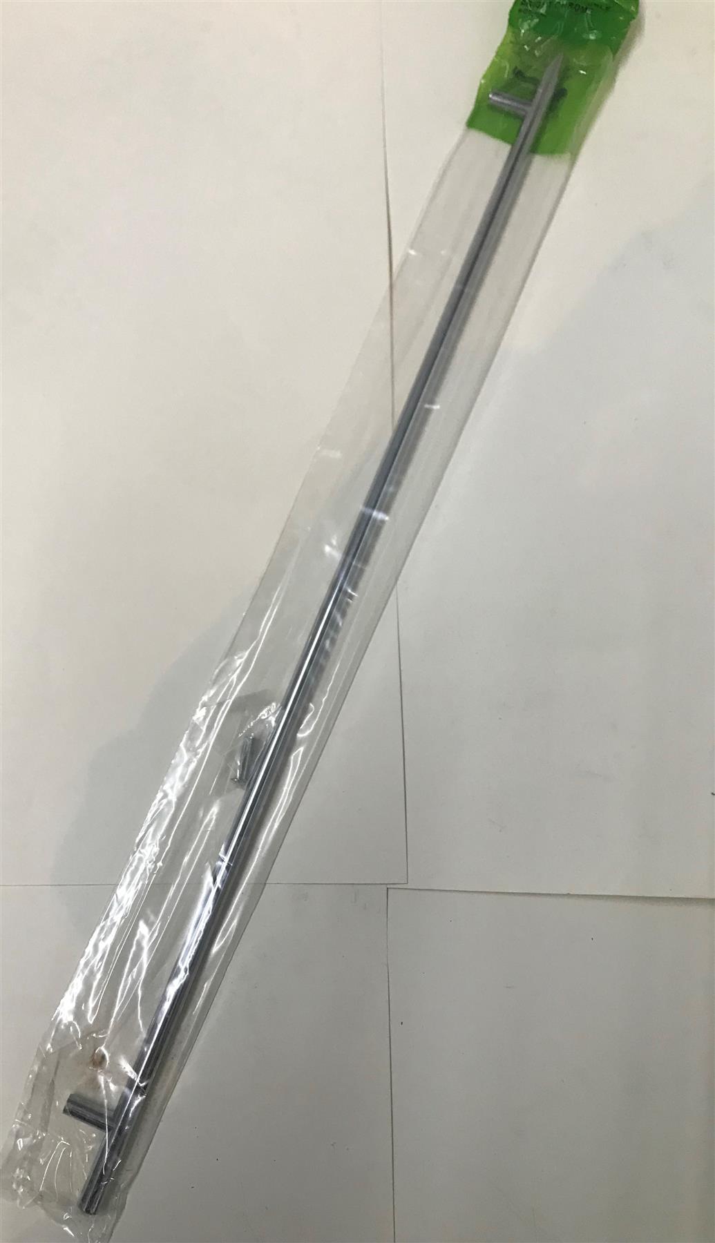Super Rod Handle for Cupboards - Bright Chrome  608mm  SP4966