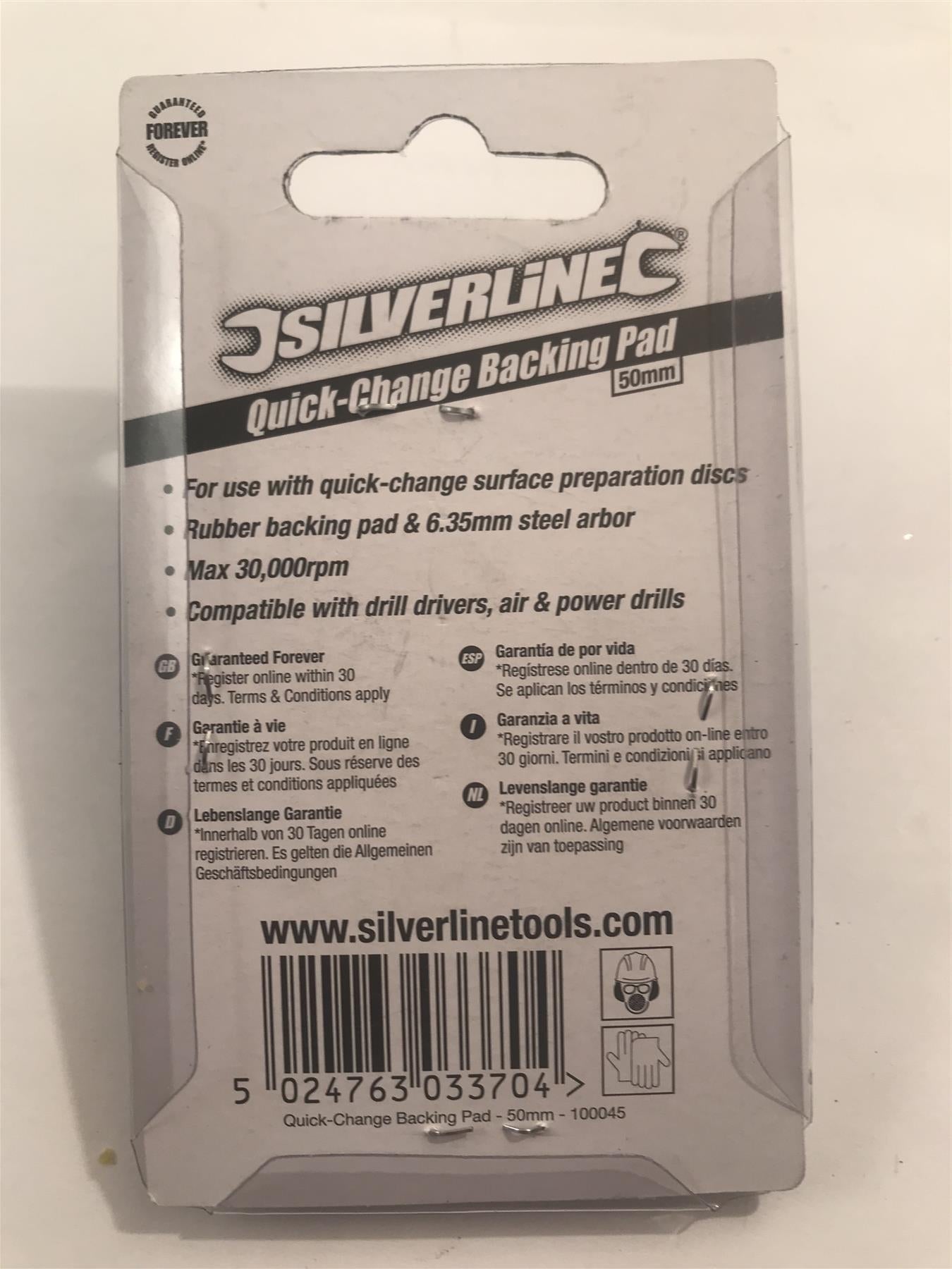 Silverline Quick-Change Backing Pad 50mm  100045