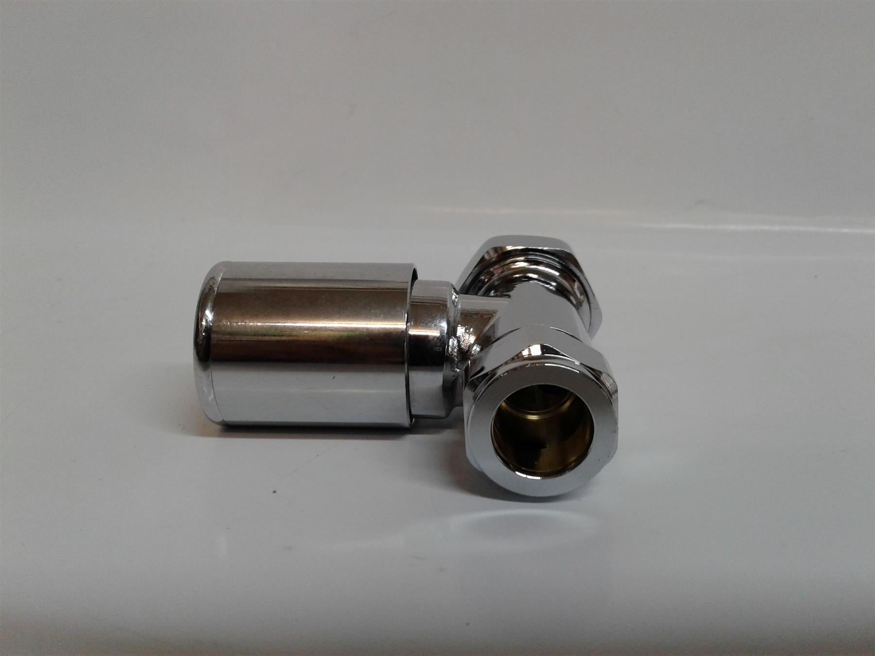 NEW INTA MODERN STRAIGHT CHROME RADIATOR VALVES LSV15STRAIGHT 15MM