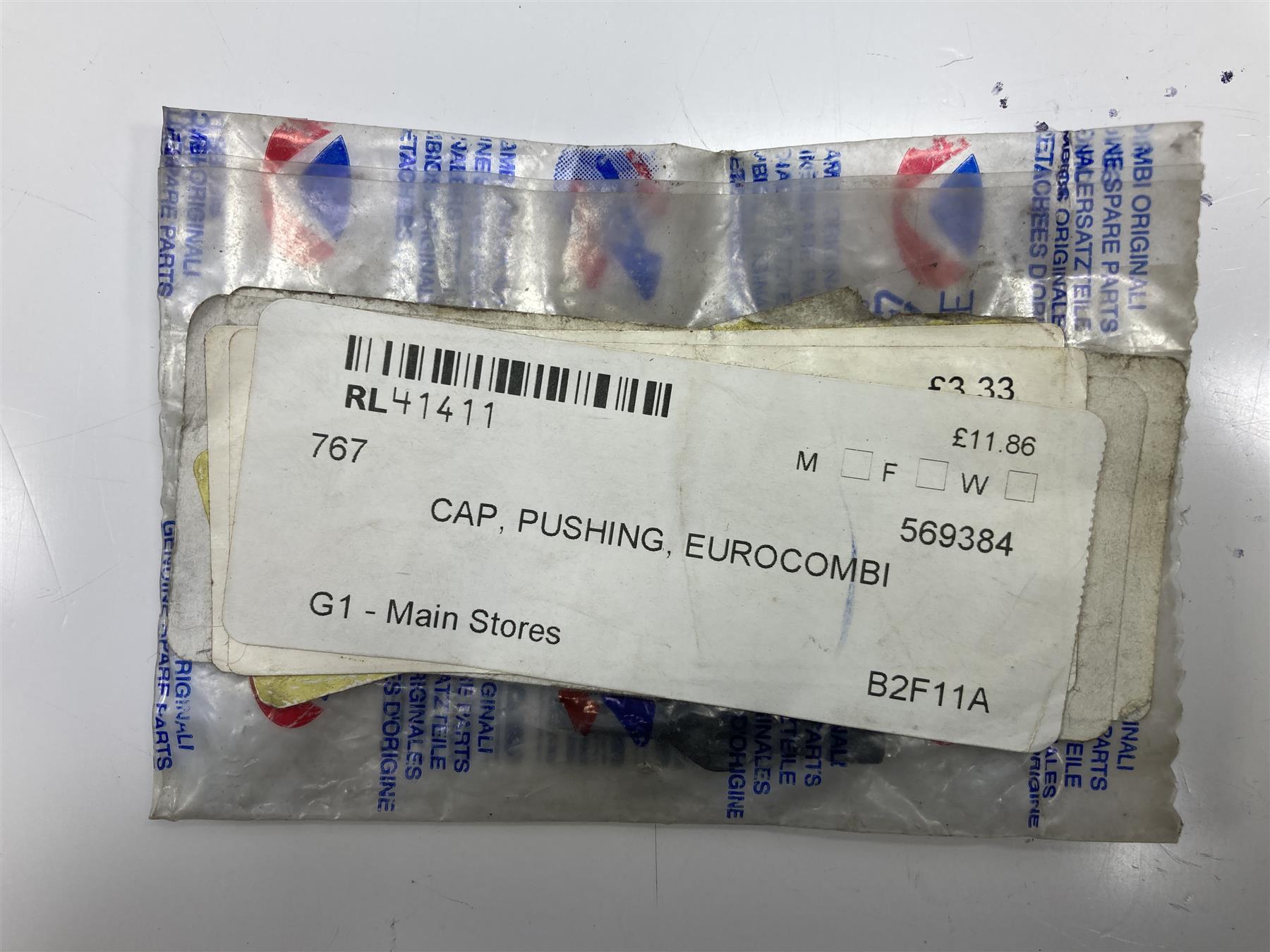 ARISTON CHALLENGER 80E EUROCOMBI SX 20 MFFI DIVERTER VALVE PUSHING CAP 569384