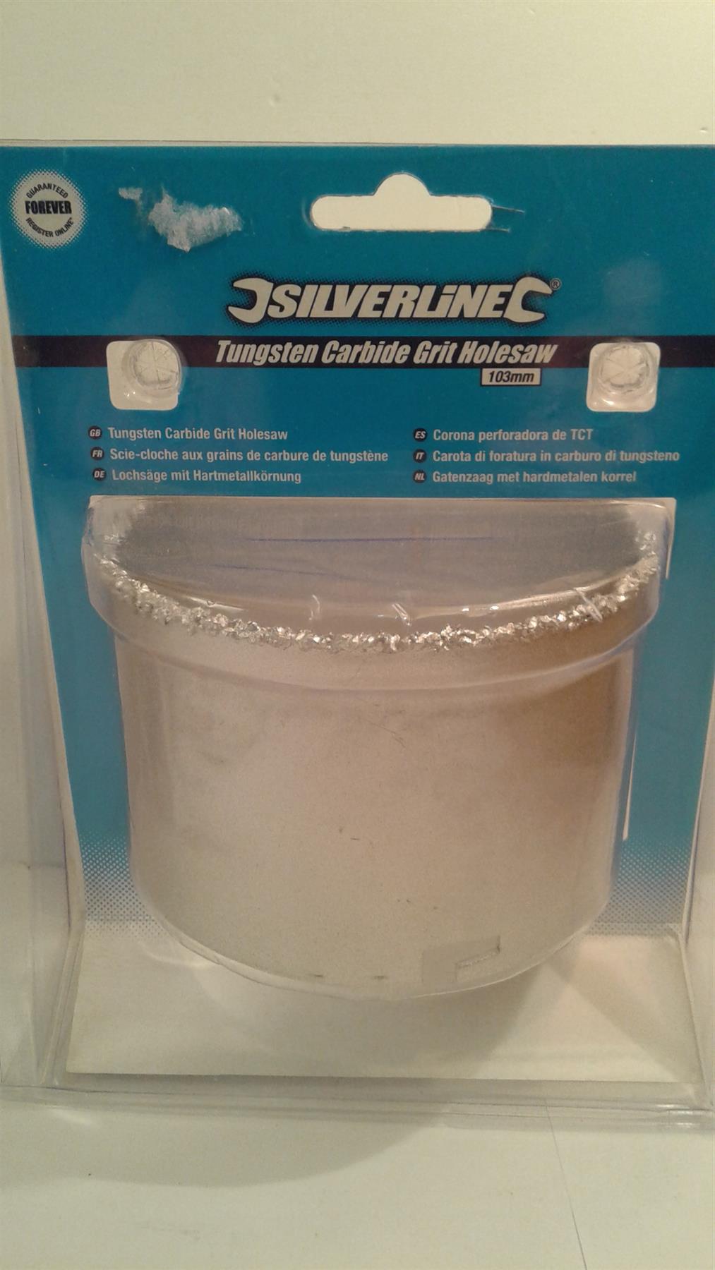 Silverline Tungsten Carbide Grit Holesaw 103mm 915417
