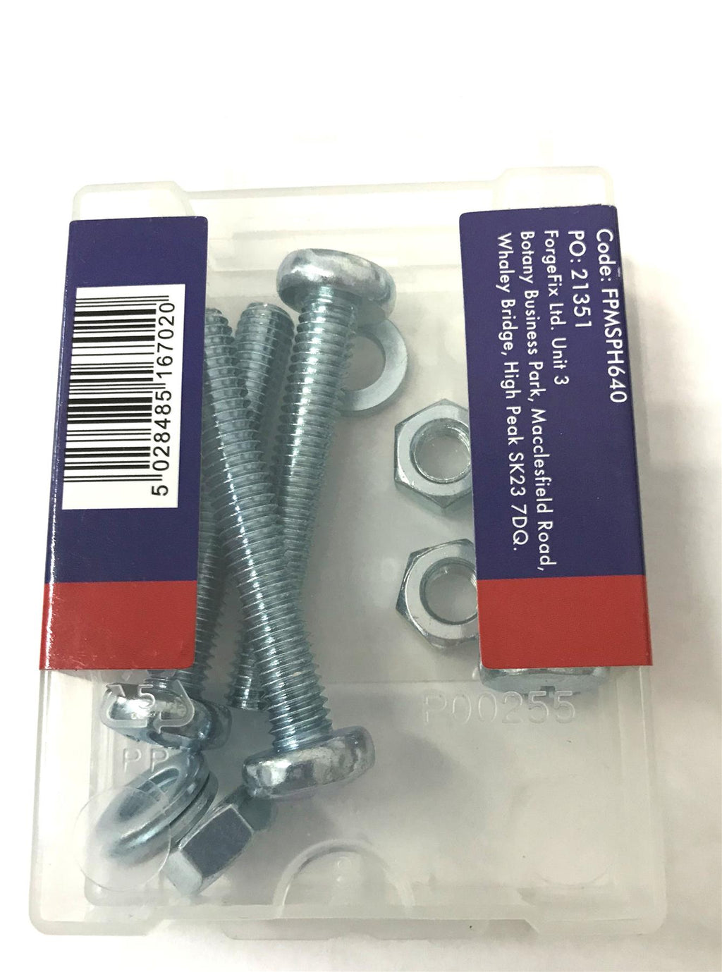 ForgePack Mach Screw FPMSPH640 4 pack Pan Head M6x40mm