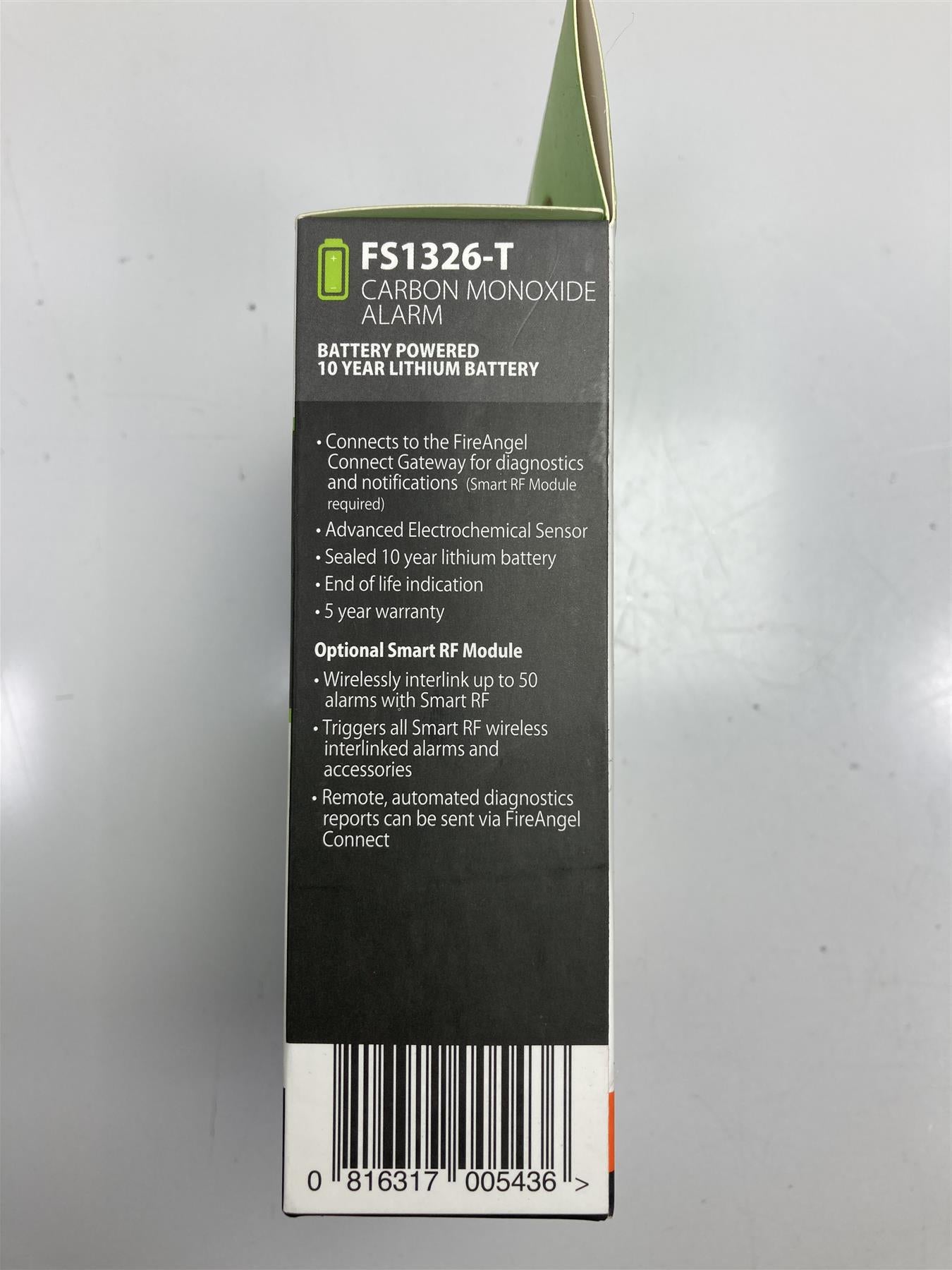 FireAngel FS1326-T Carbon Monoxide Detector Alarm | RF Compatible