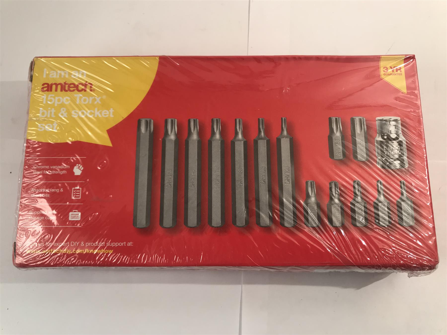 Amtech 15pc Torx Bit and Socket Set  I8500