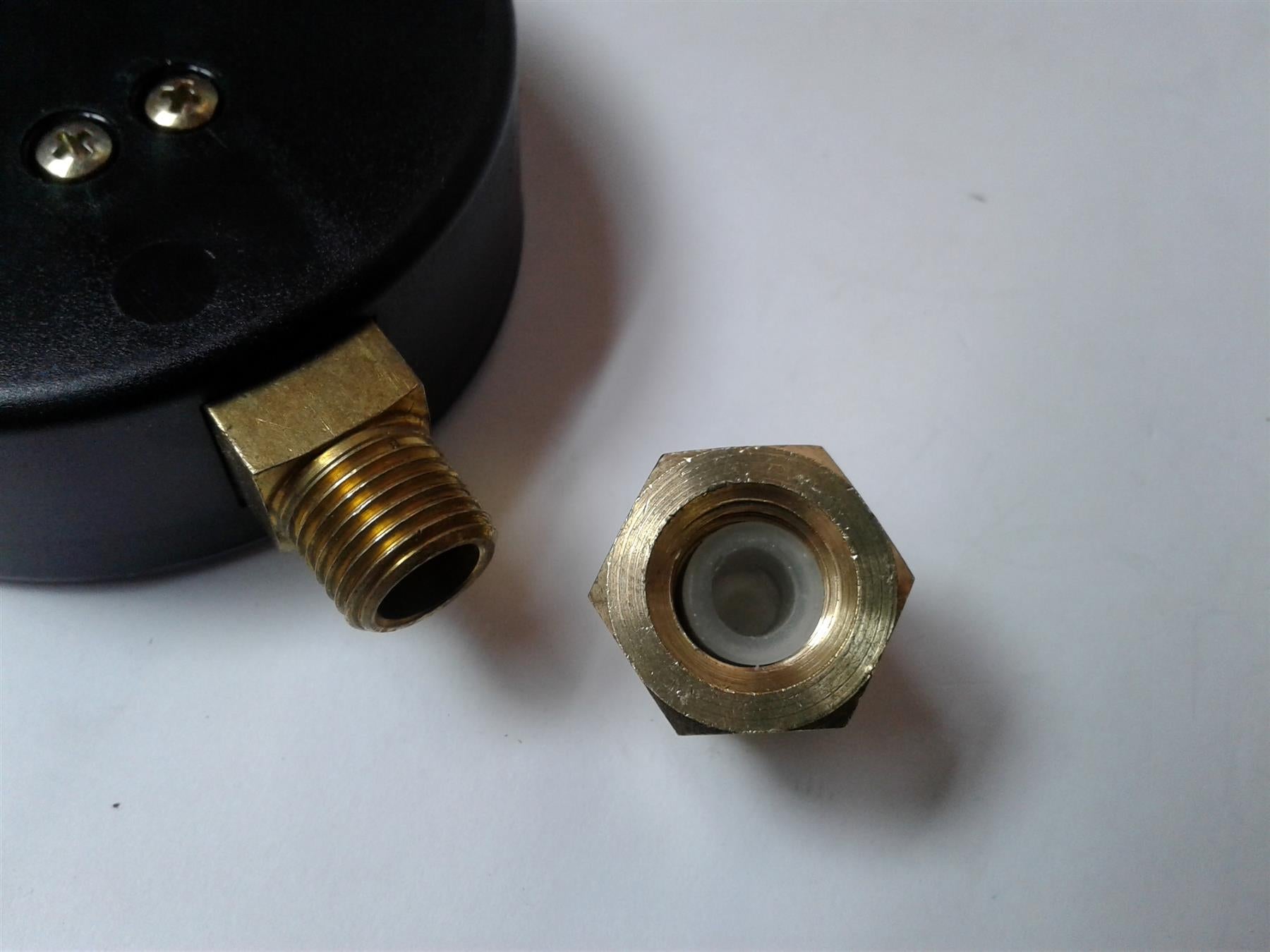 NEW Bottom Entry Temperature & Pressure Gauge 80mm Dial 120C 4 BAR