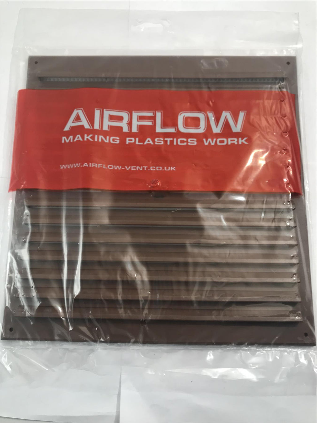 Airflow 9" x 9" Open/Close Air Vent with Fly Screen HM99 Brown