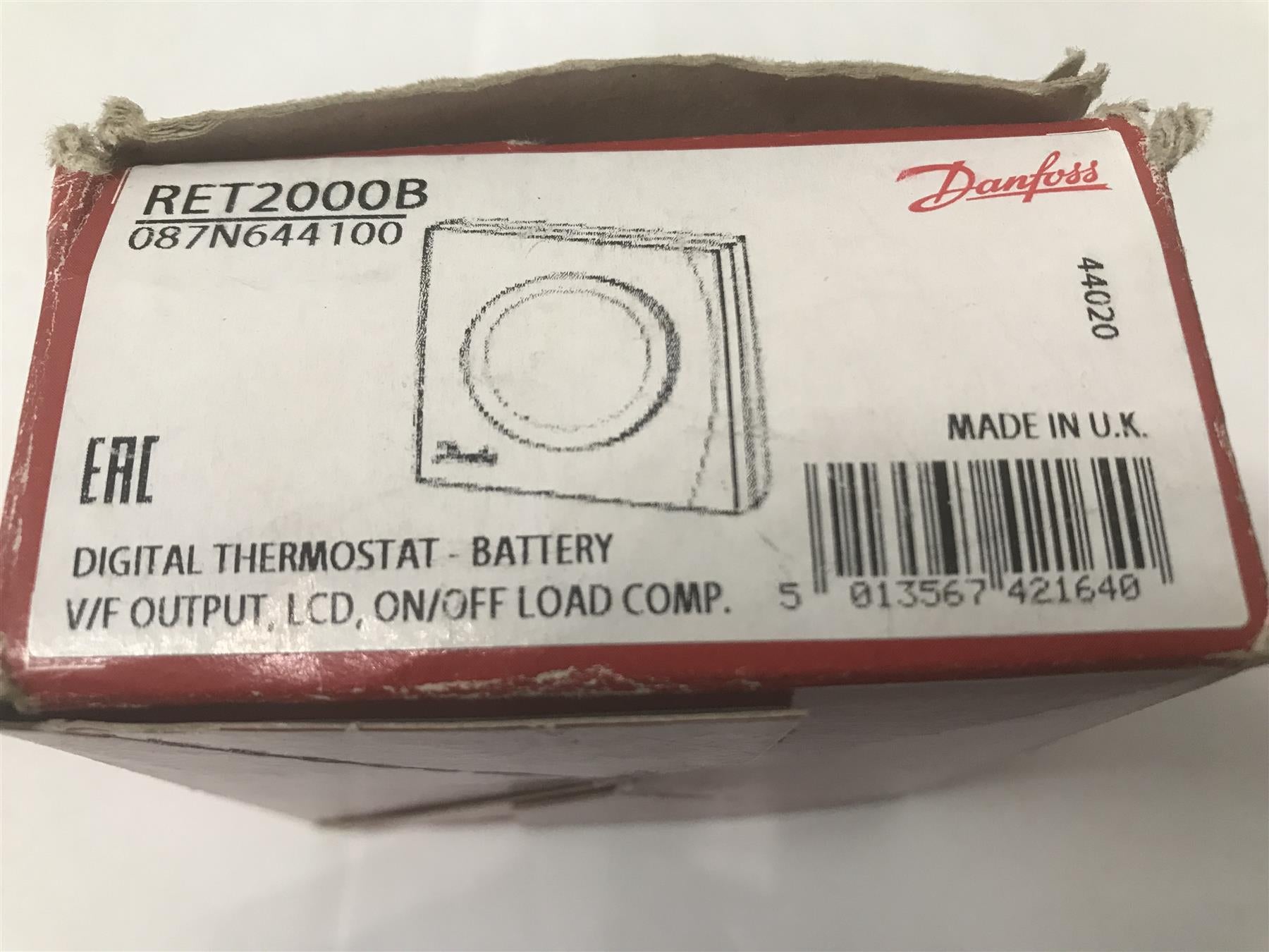 DANFOSS RET2000B DIGITAL ROOM THERMOSTAT 087N644100