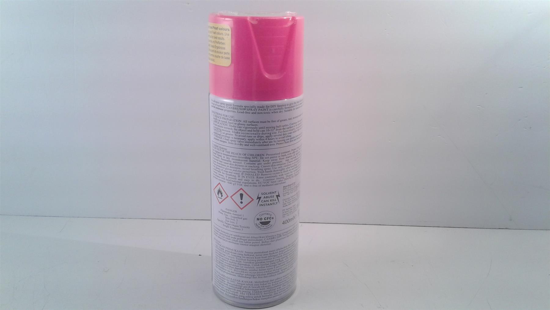Canbrush Spray Paint C53 Fluorescent Pink for metal, plastic and wood
