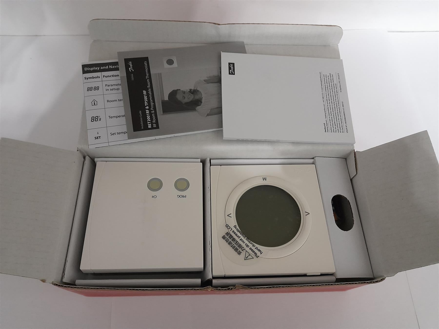 Danfoss Randall RF Digital Thermostat RET2001RF + RX1-S 087N6474