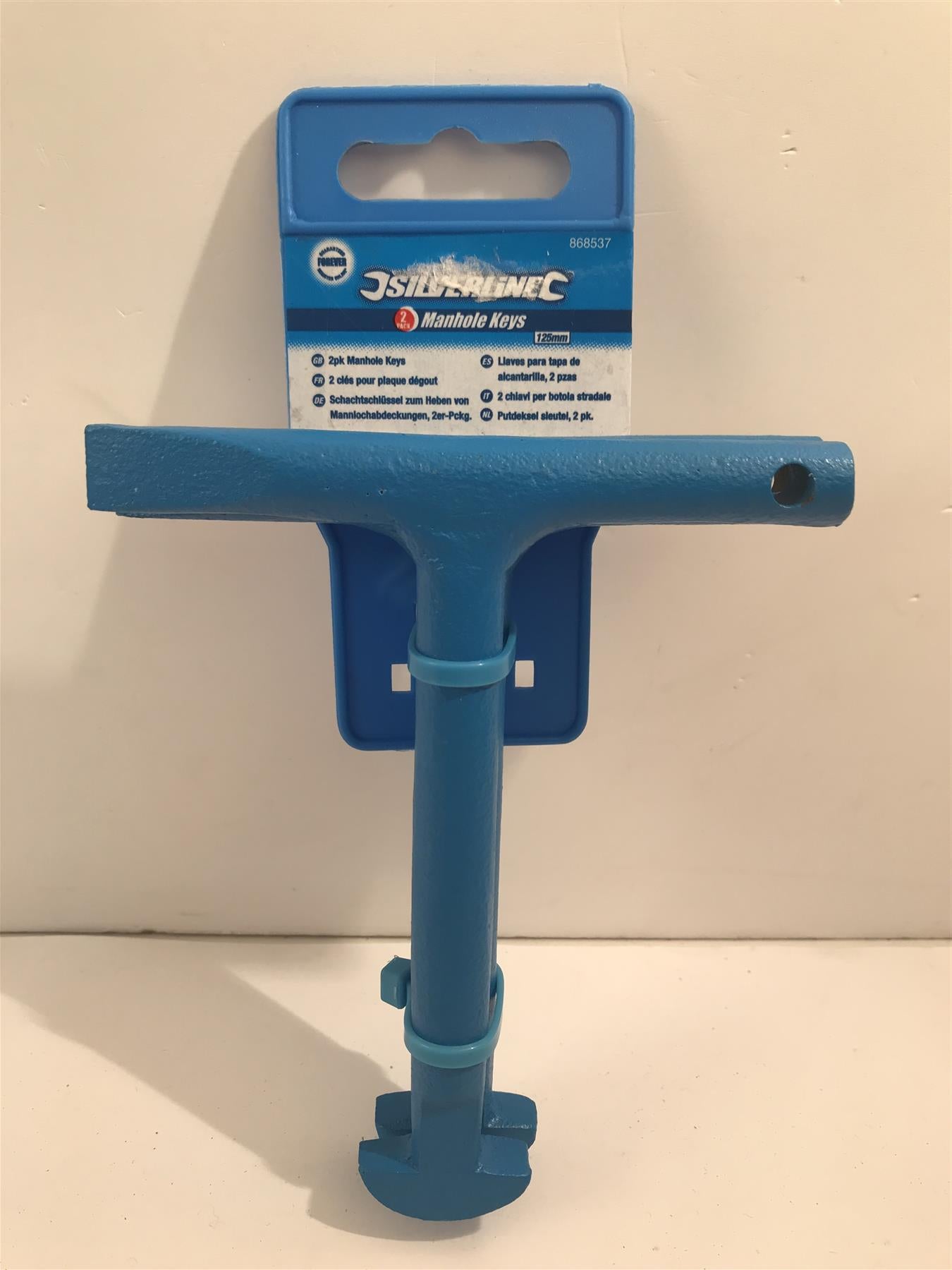 Genuine Silverline Manhole Keys 2pk 125mm 868537