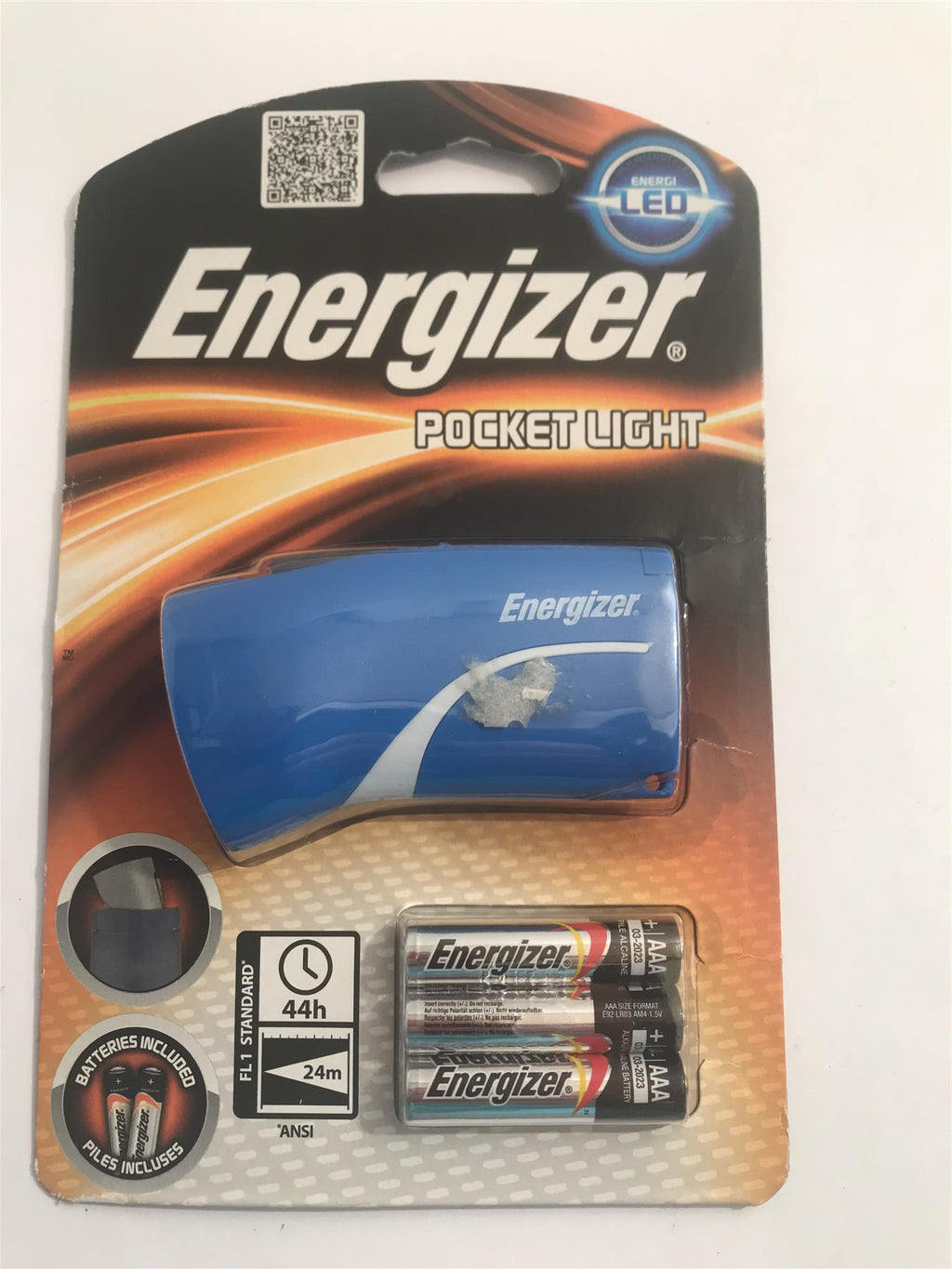 Energizer Pocket Light (Blue) with 3 x AAA Batteries LP54421