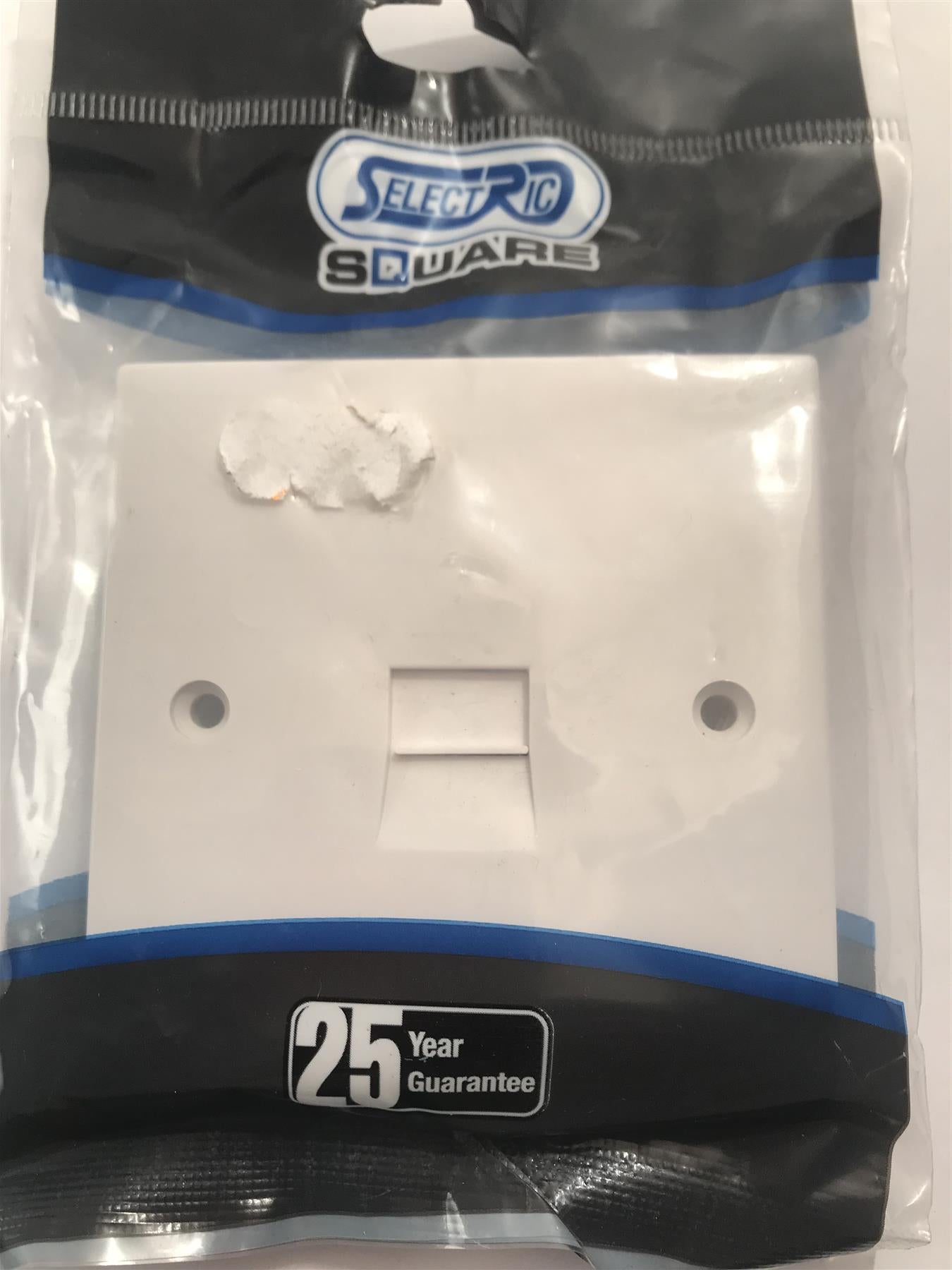 Selectric Square  1 Gang Secondary Flush Telephone Socket NLG1515/S