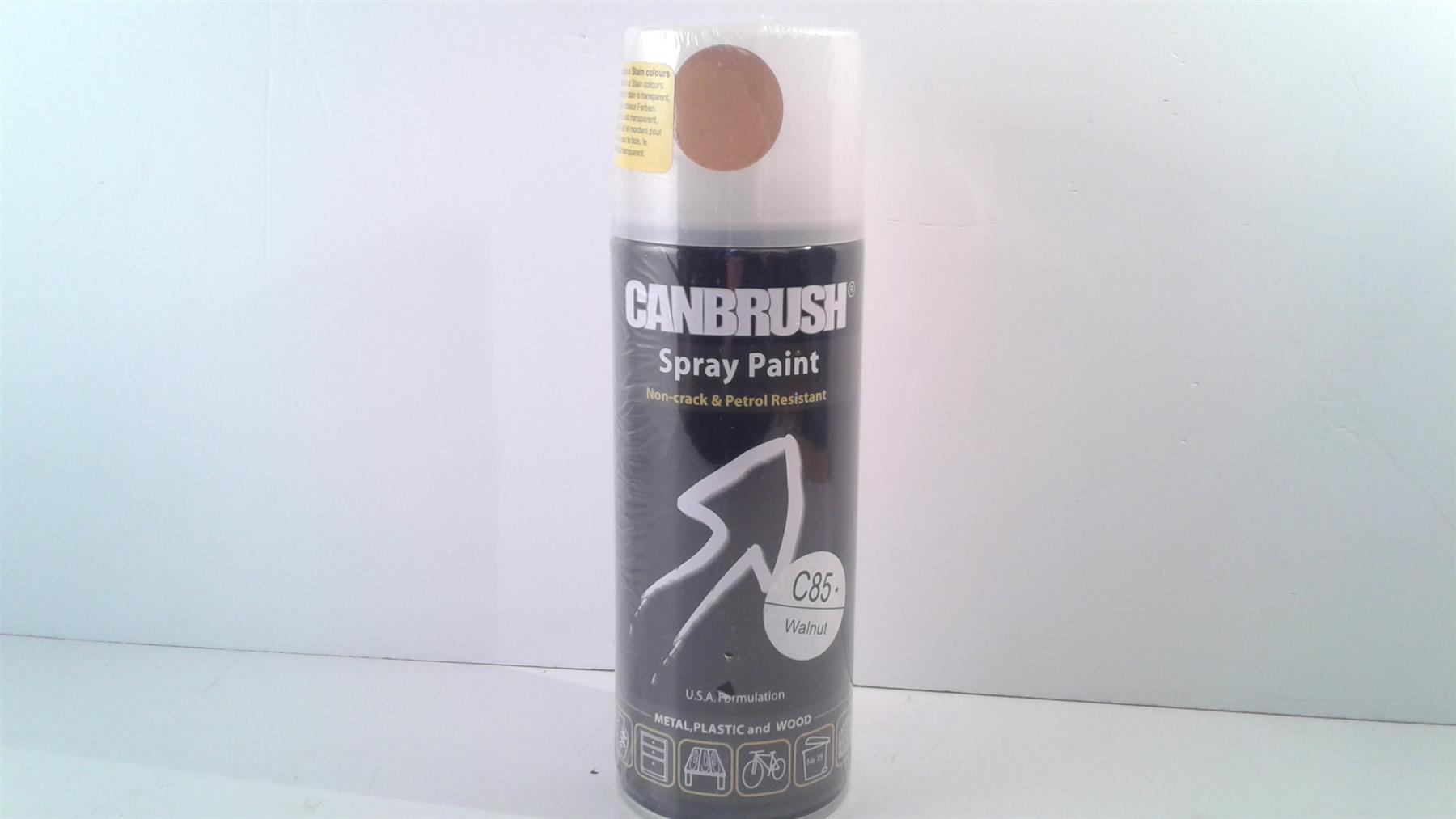Canbrush Spray Paint C85 Walnut for metal, plastic and wood