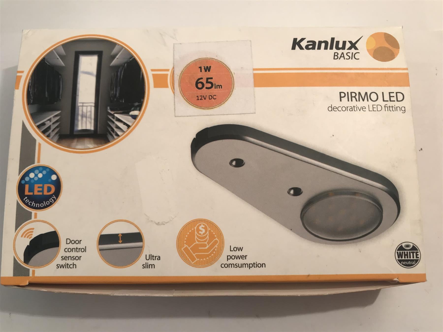 Kanlux Pirmo LED SMD NW-GR 1W 65lm Fitting 23710