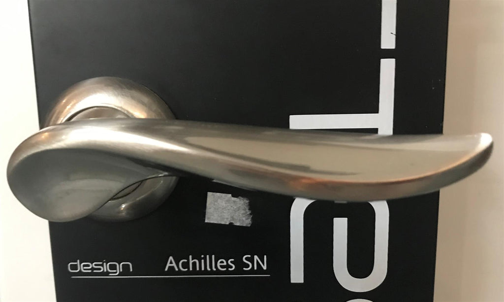 Fortessa Achilles Contemporary Design Door Lever/Handle with Satin Nickel Finish