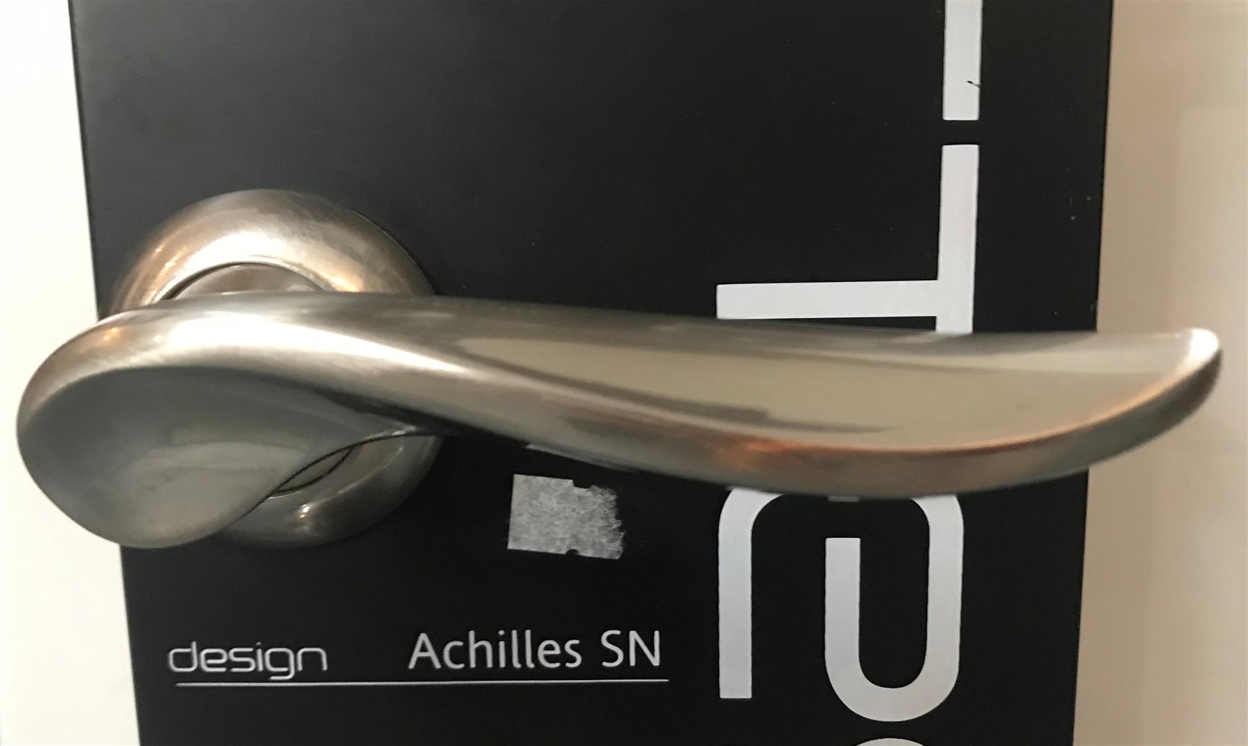 Fortessa Achilles Contemporary Design Door Lever/Handle with Satin Nickel Finish