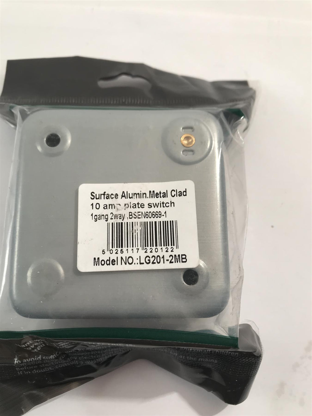 Selectric Metal Clad 10a Plate Switch  LG201-2MB