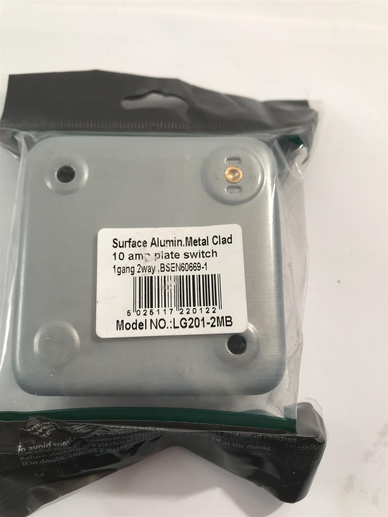 Selectric Metal Clad 10a Plate Switch  LG201-2MB