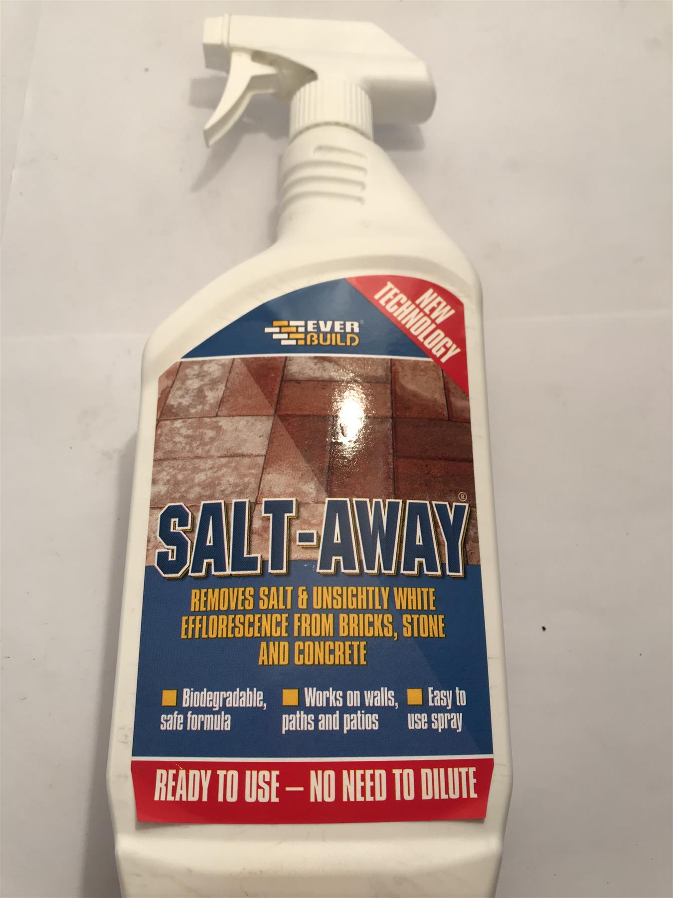 Everbuild Salt-Away Removes Salt and Efflorescence From Bricks 1 Litre