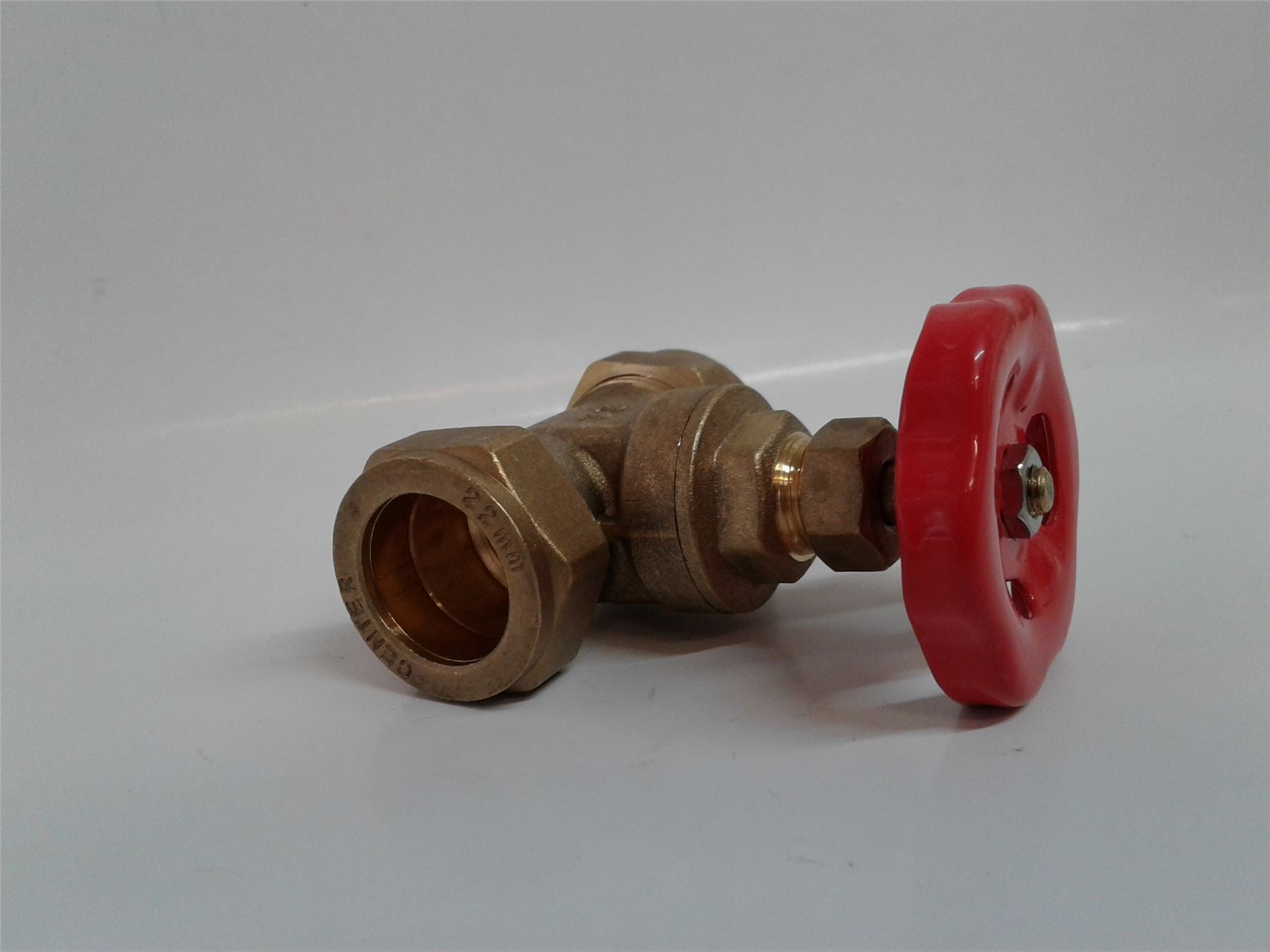 NEW Center (CB) copper compression wheel head gate valve 22mm Brass 414071
