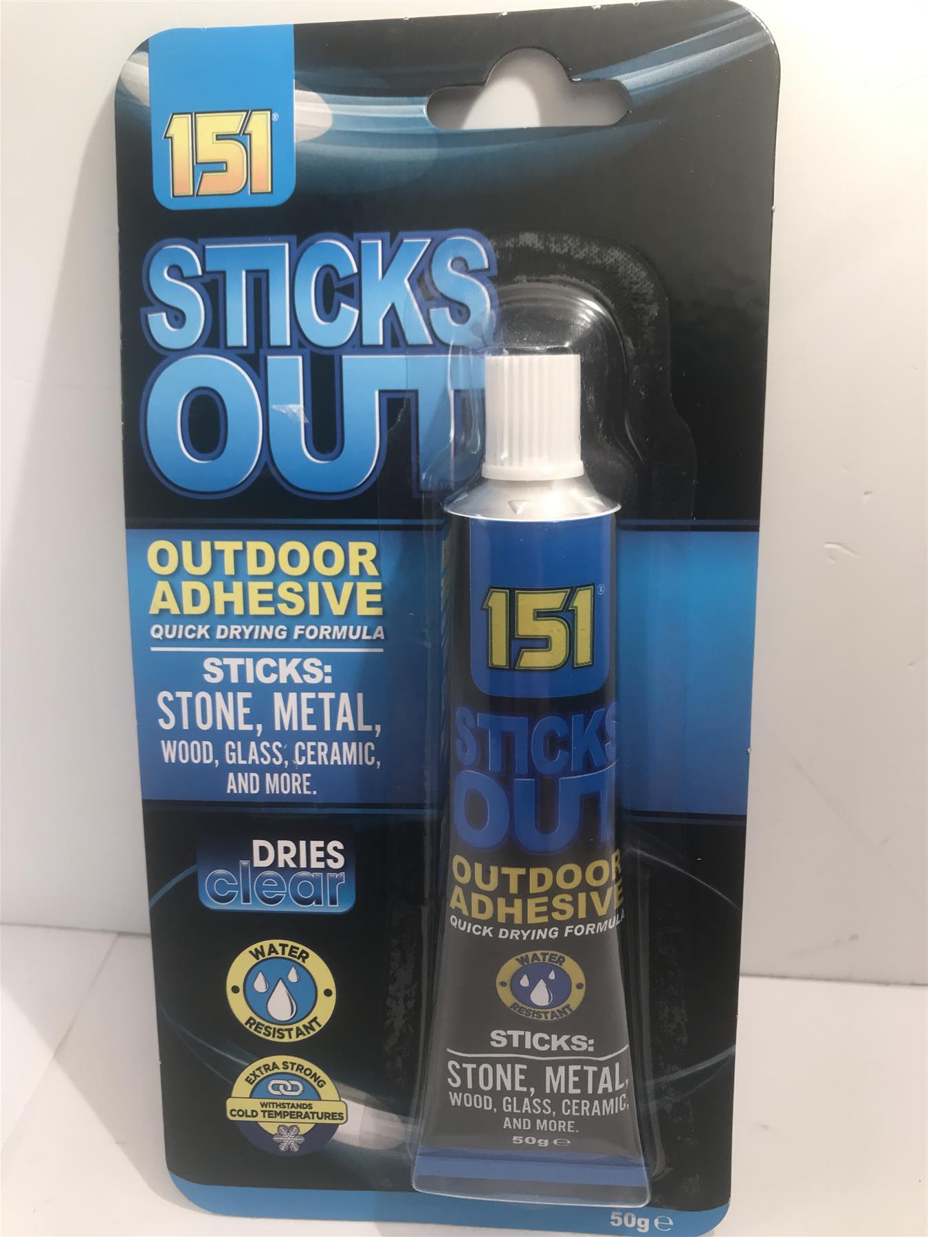 151 Sticks Out Outside Multi Surface Adhesive 50G