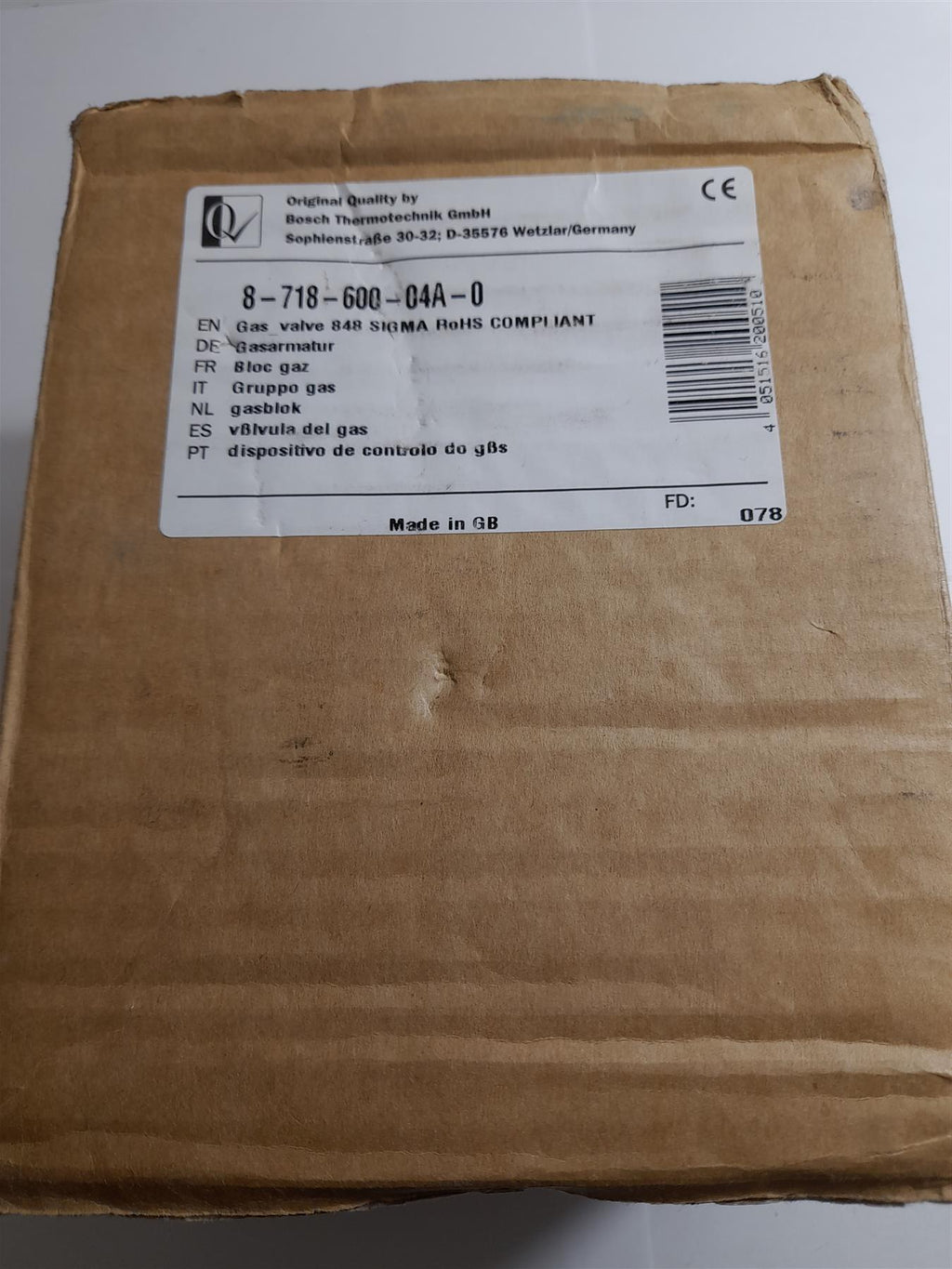 WORCESTER GREENSTAR 28 32 36 CDi COMPACT BOILER GAS VALVE 871860004A0