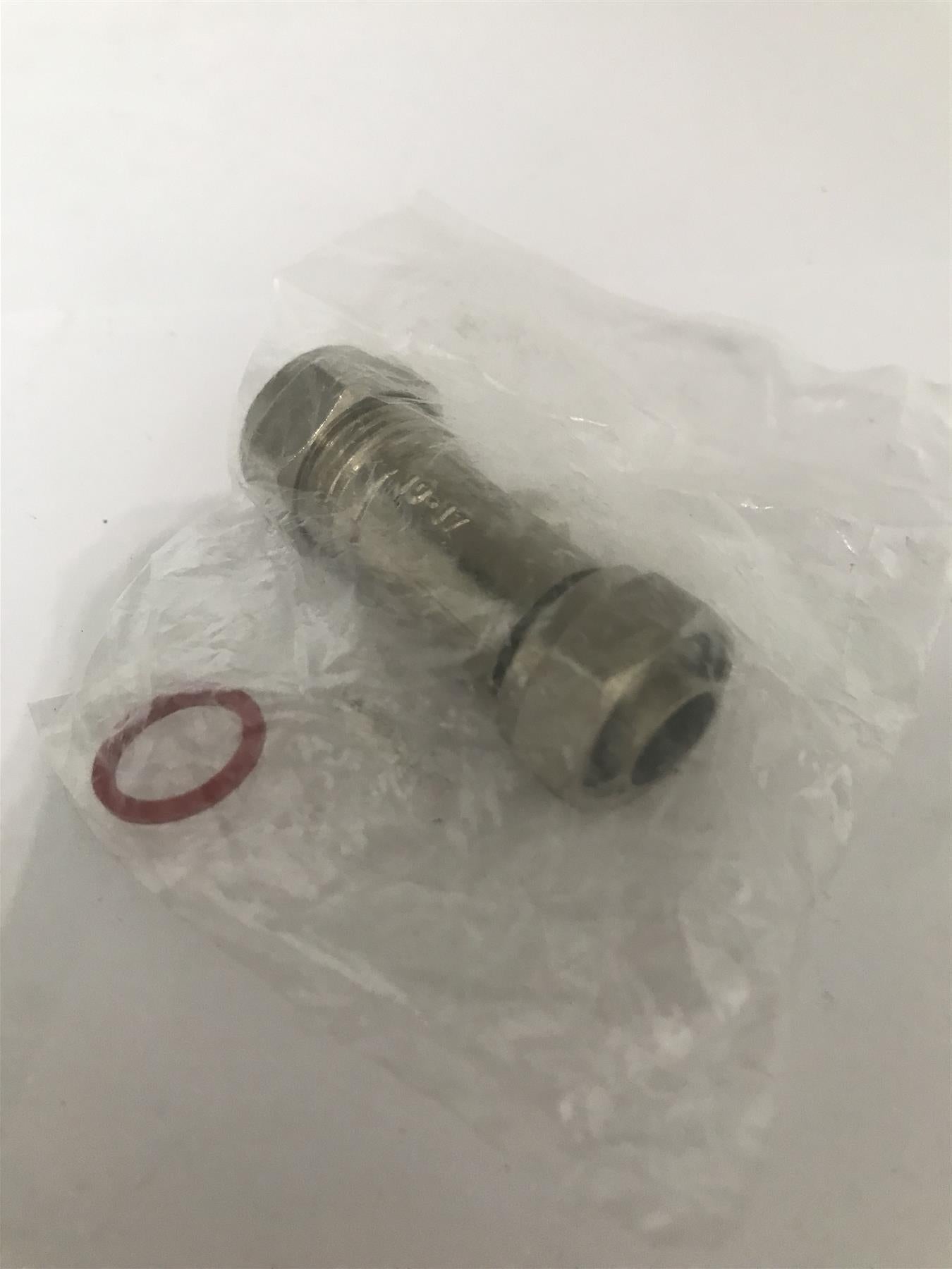 15mm Straight Service Isolator Valve Chrome