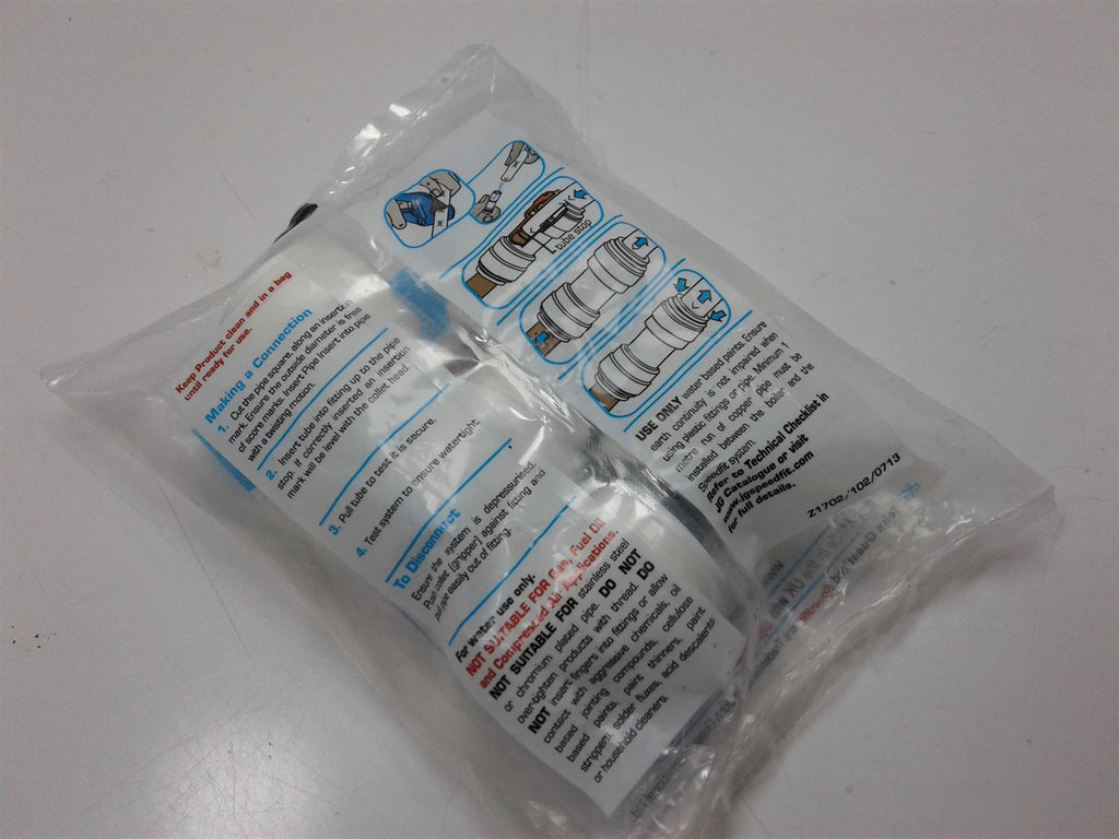NEW JG SPEEDFIT 22MM END STOP PIPE CAP PUSH FIT PSE4622W 5 Pack