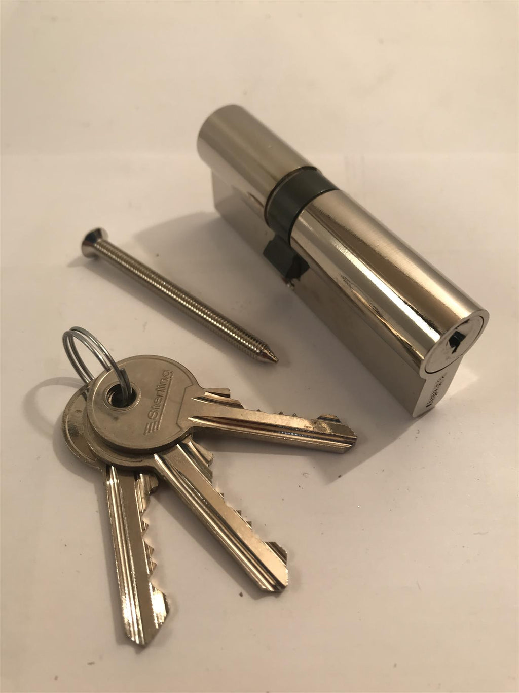 Sterling EPN3545 Double Euro 5 Pin Cylinder 80mm (35x45), Polished Nickel