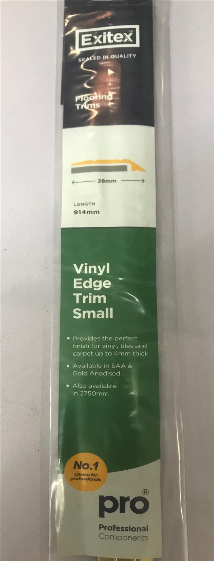 Exitex Vinyl Edge Trim Small Gold 914mm VETS