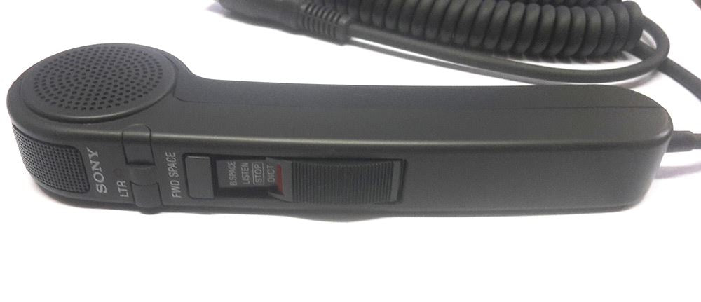 NEW SONY HU-60 ONE KNOB SLIDE SWITCH BUILT-IN MICROPHONE AND SPEAKER DICTAPHONE