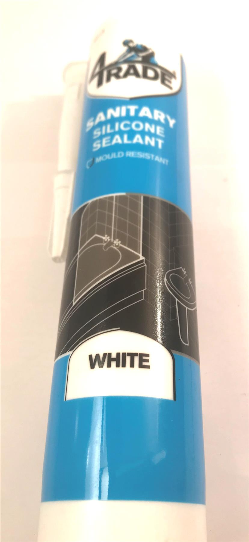 4trade Sanitary Silicone Sealant Mould Resistant White