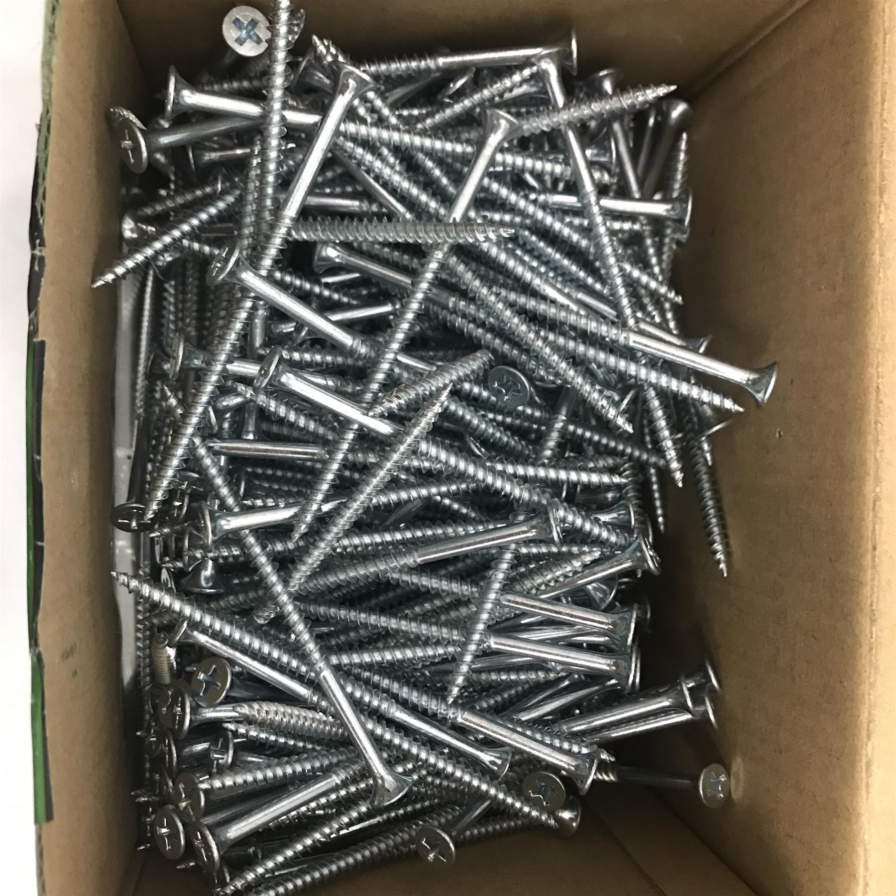 4TRADE 153928 DRYWALL 4.2 x 75mm SCREWS BRIGHT ZINC PLATED 500pce PACK
