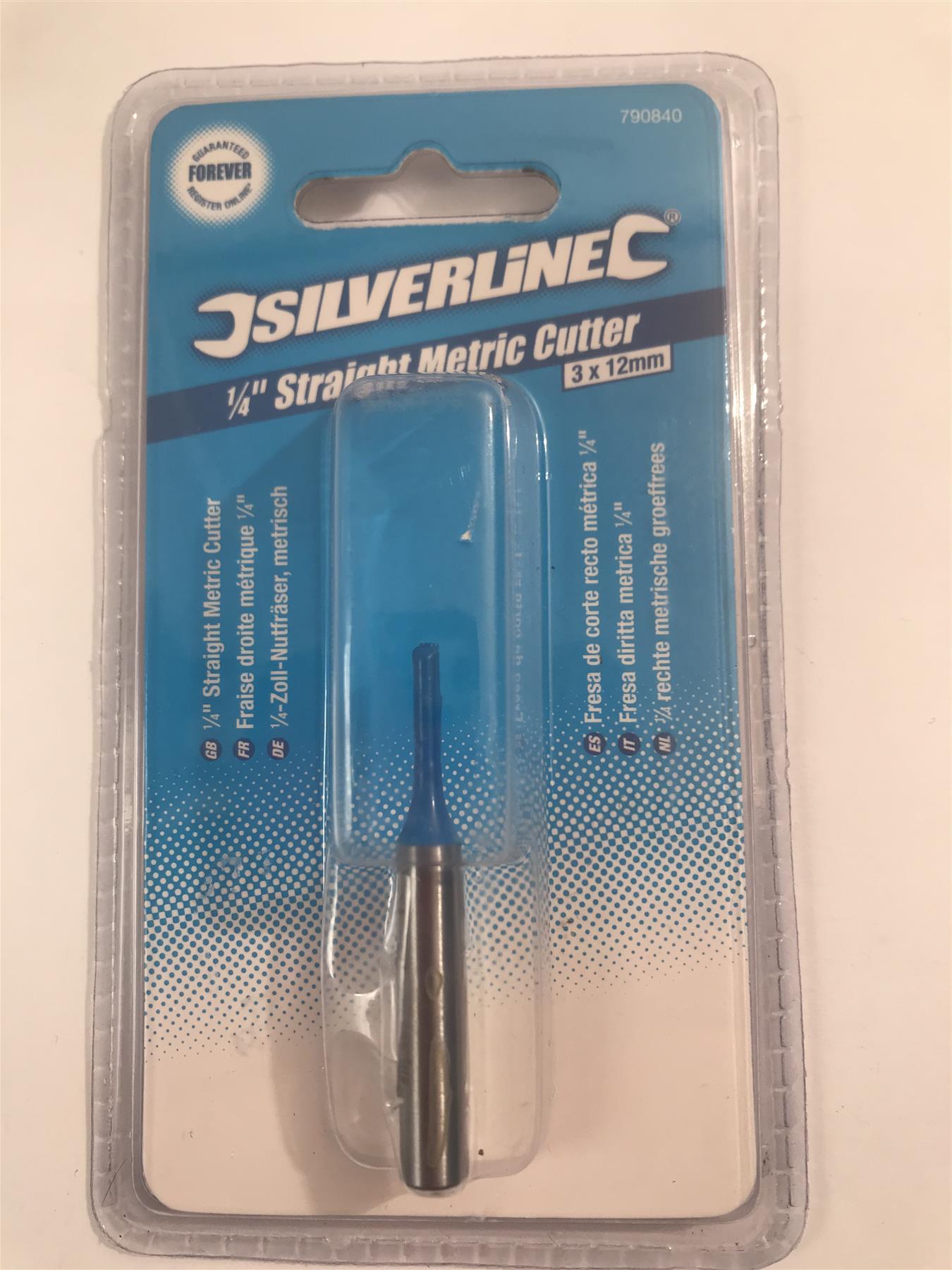 Silverline Straight Metric Cutter 3 x 12 mm  790840