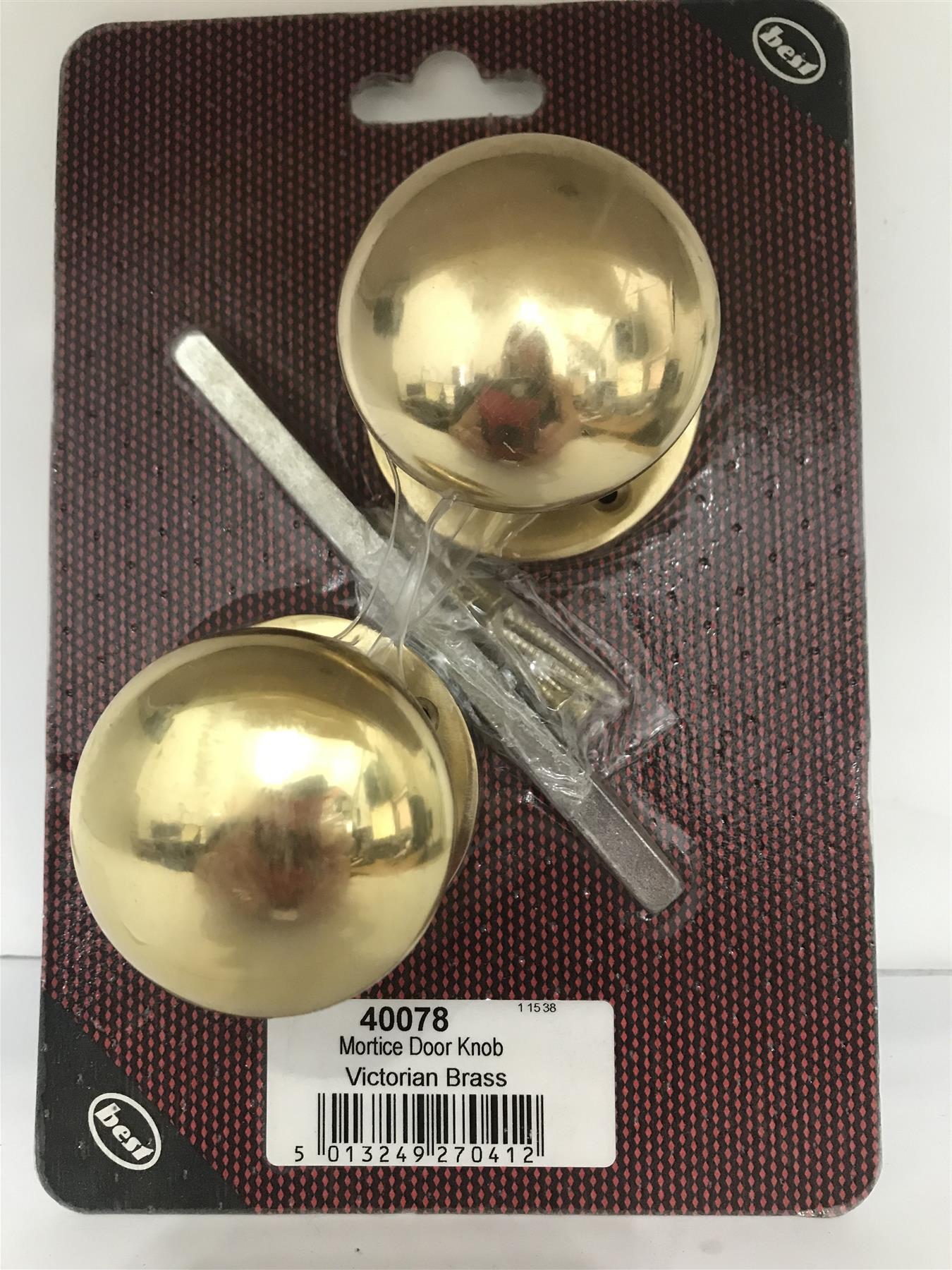 Victorian Brass Mortice Door Knob 40078