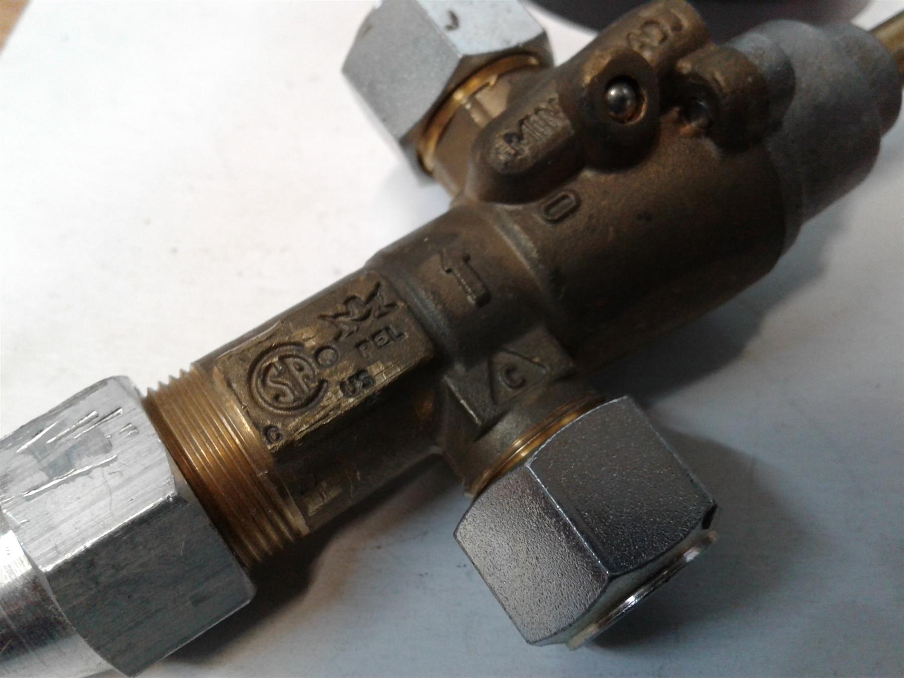 NEW PEL20S Safety Gas Control TAP Cock & BLACK Knob 10mm