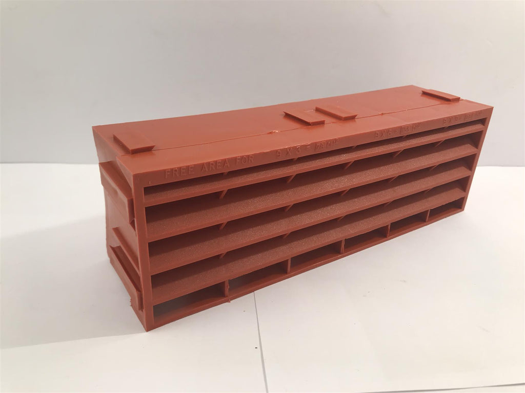 9" x 3" Terracotta Interlocking Air Brick