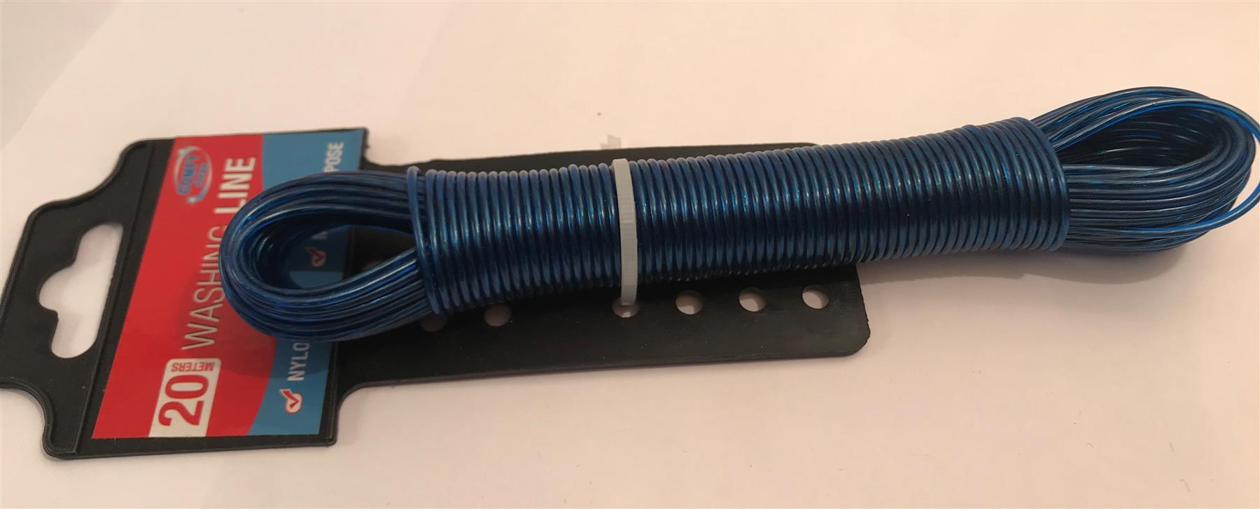 20m Washing Line Blue Nylon