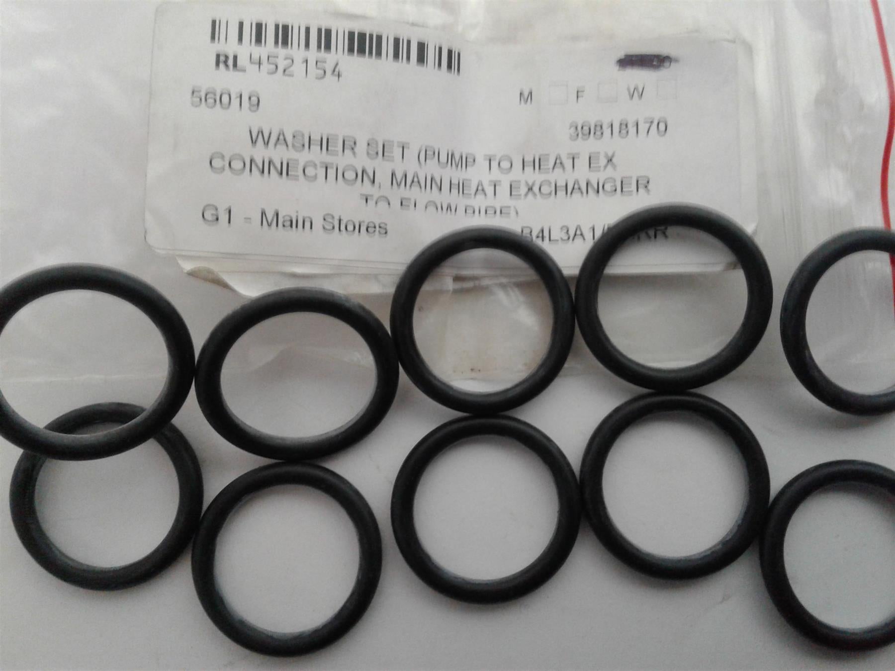 NEW FERROLI Optimax HE 18 OV & 18s Boiler O Ring 39818170 (10 PACK)