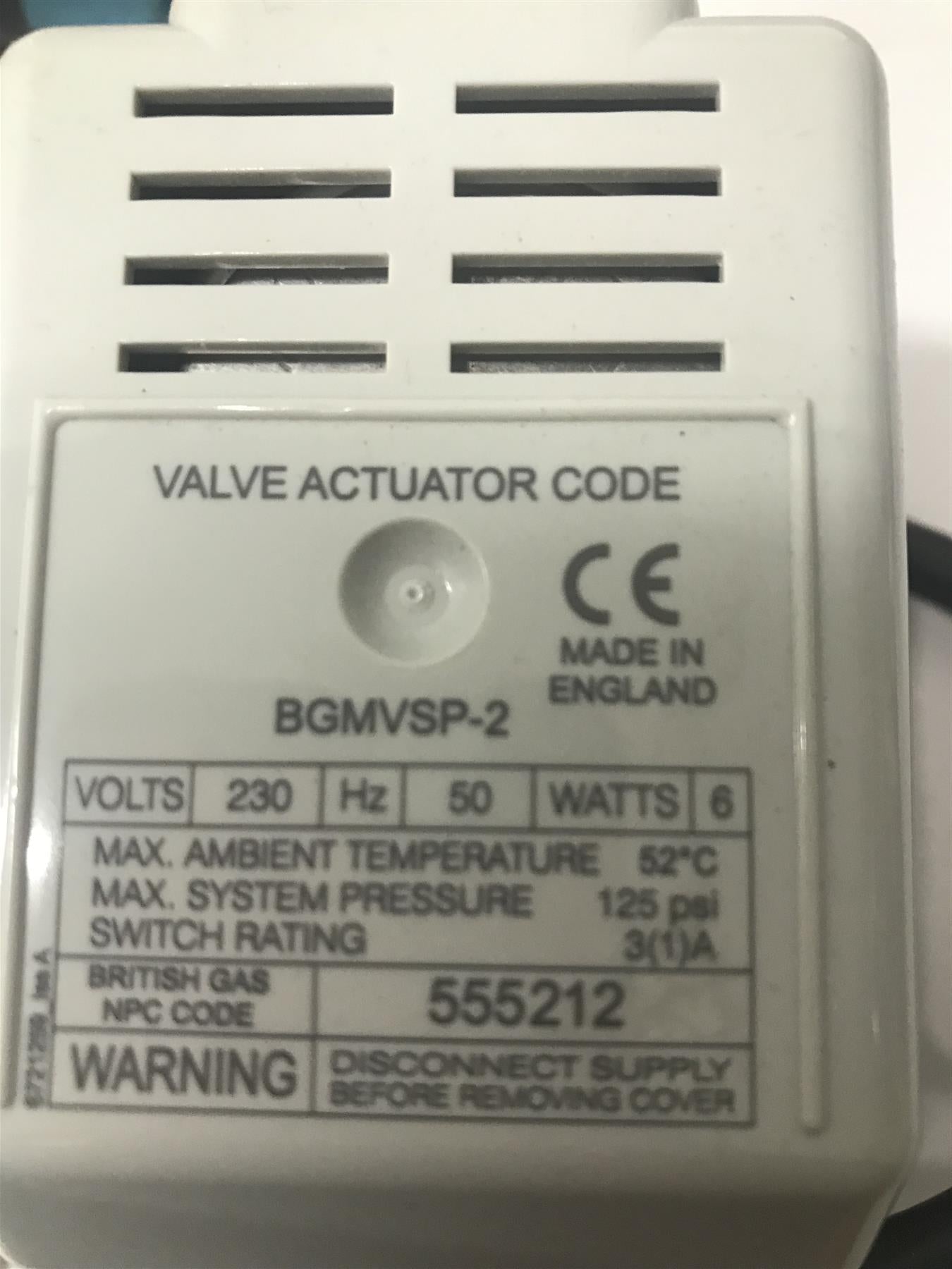 Drayton 555212 British Gas Bgmvsp-2 Valve Actuator 5 Wire Actuator