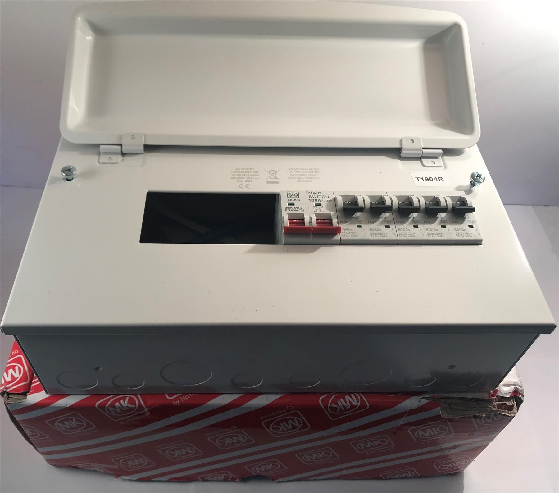 Honeywell MK K8664SMET Consumer Unit 12 Way RCD/MCB 100A