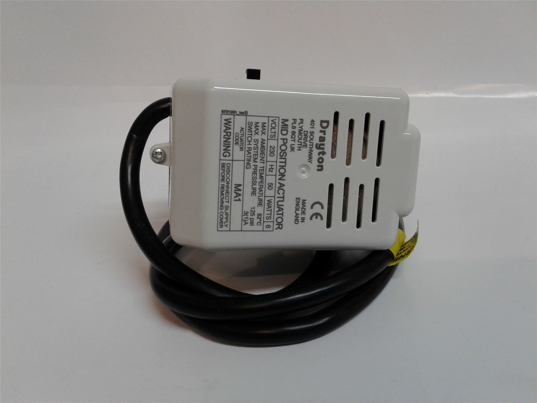 New Drayton 2 Port Zone Valve 5 Wire Motorised Actuator Head Only 27101