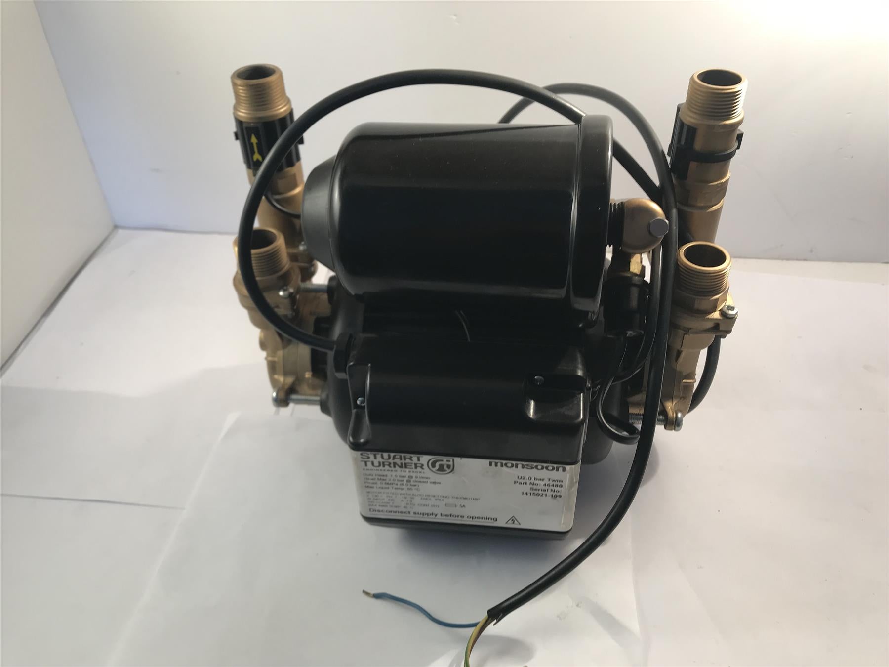 Stuart Turner Monsoon Universal Twin U 2.0 Bar Shower Pump 46480