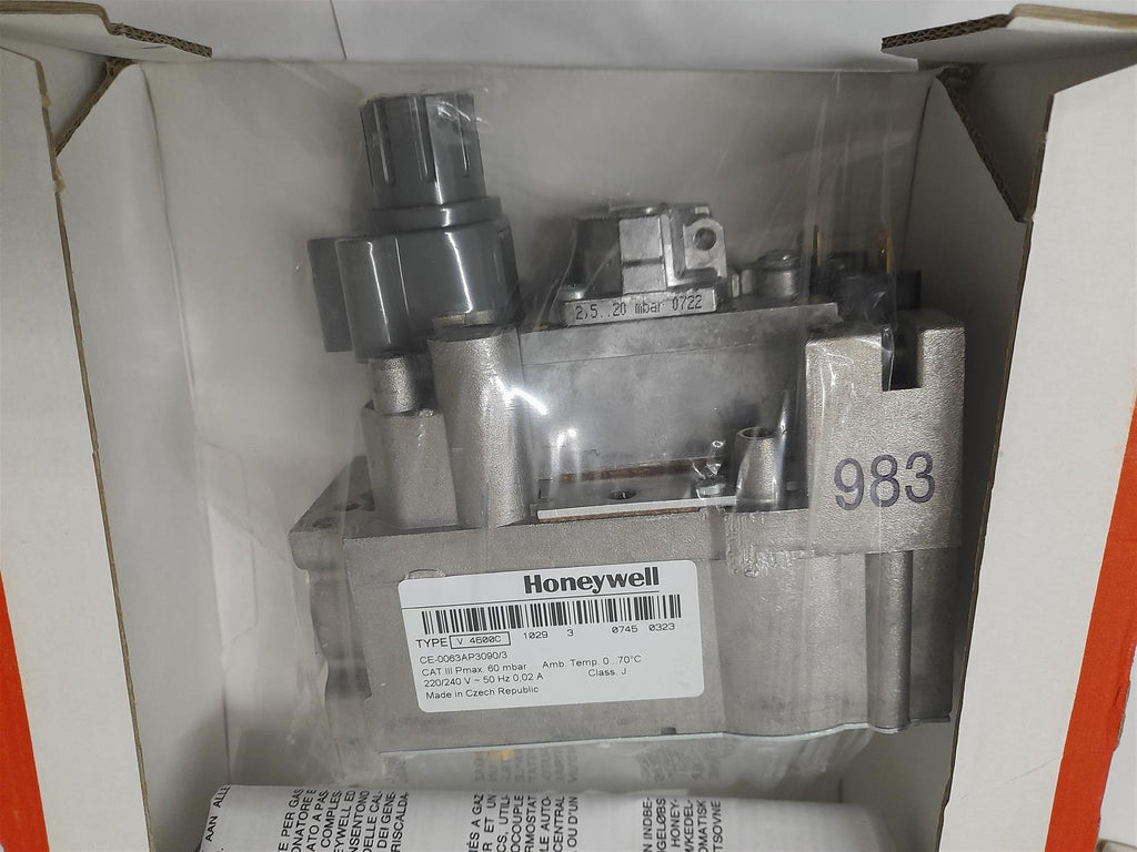 Honeywell V4600C1029U Compact Gas Control Valve Grey Button