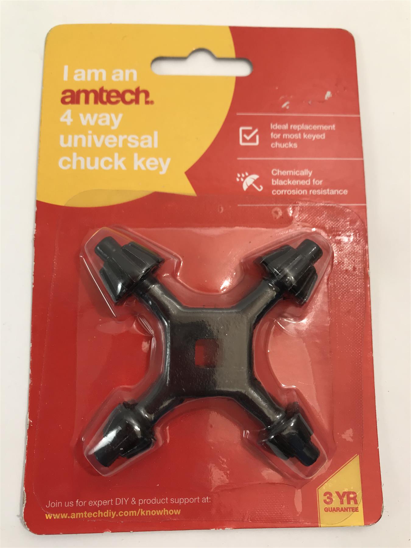 Amtech 4 Way Universal Chuck Key  F0650