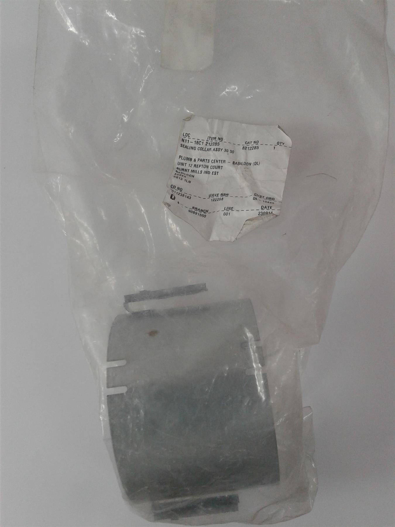 NEW BAXI  POTTERTON SEALING COLLAR ASSY 212285