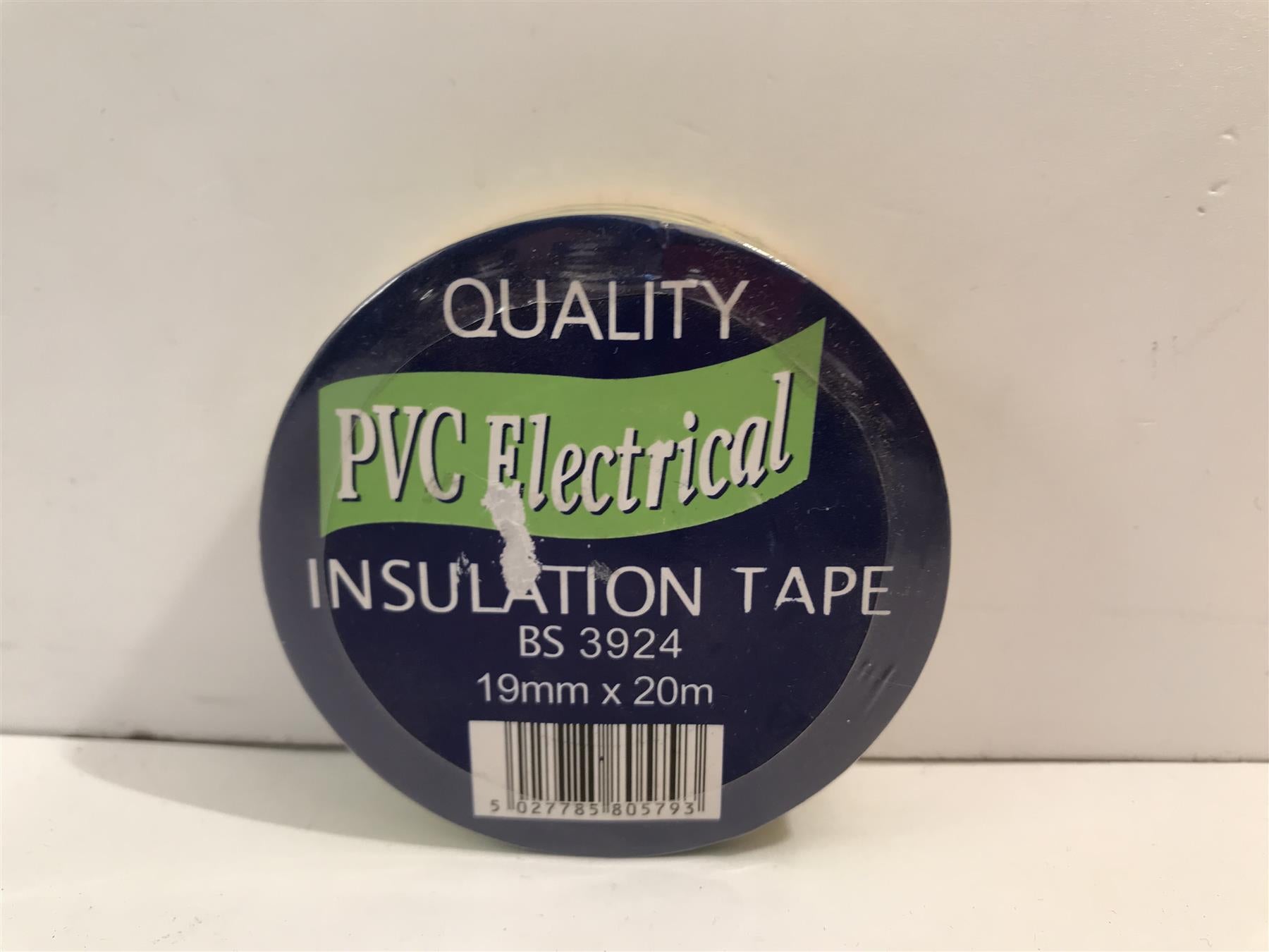 Quality Green/Yellow PVC Electrical Insulation Tape 19mm x 20m  BS3924