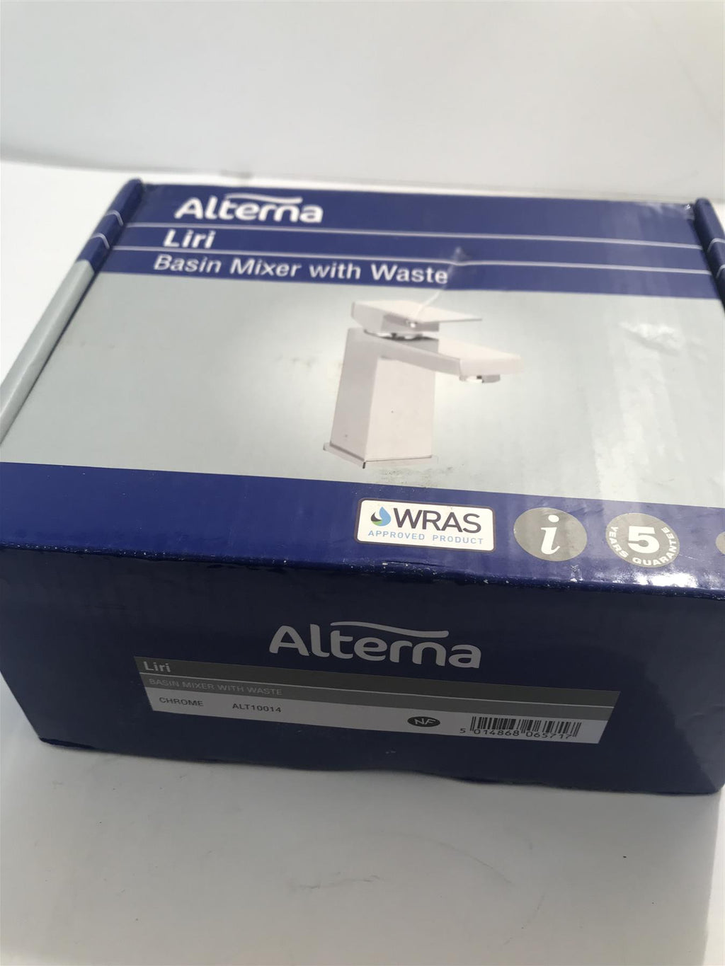 Alterna Liri Basin Mixer With Waste 105 x 160mm Chrome  ALT10014