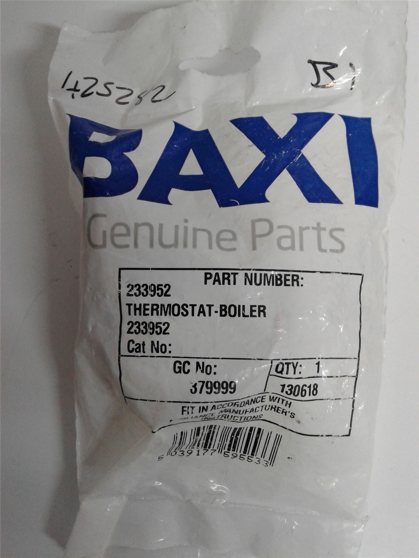 NEW Baxi Thermostat - Boiler 233952