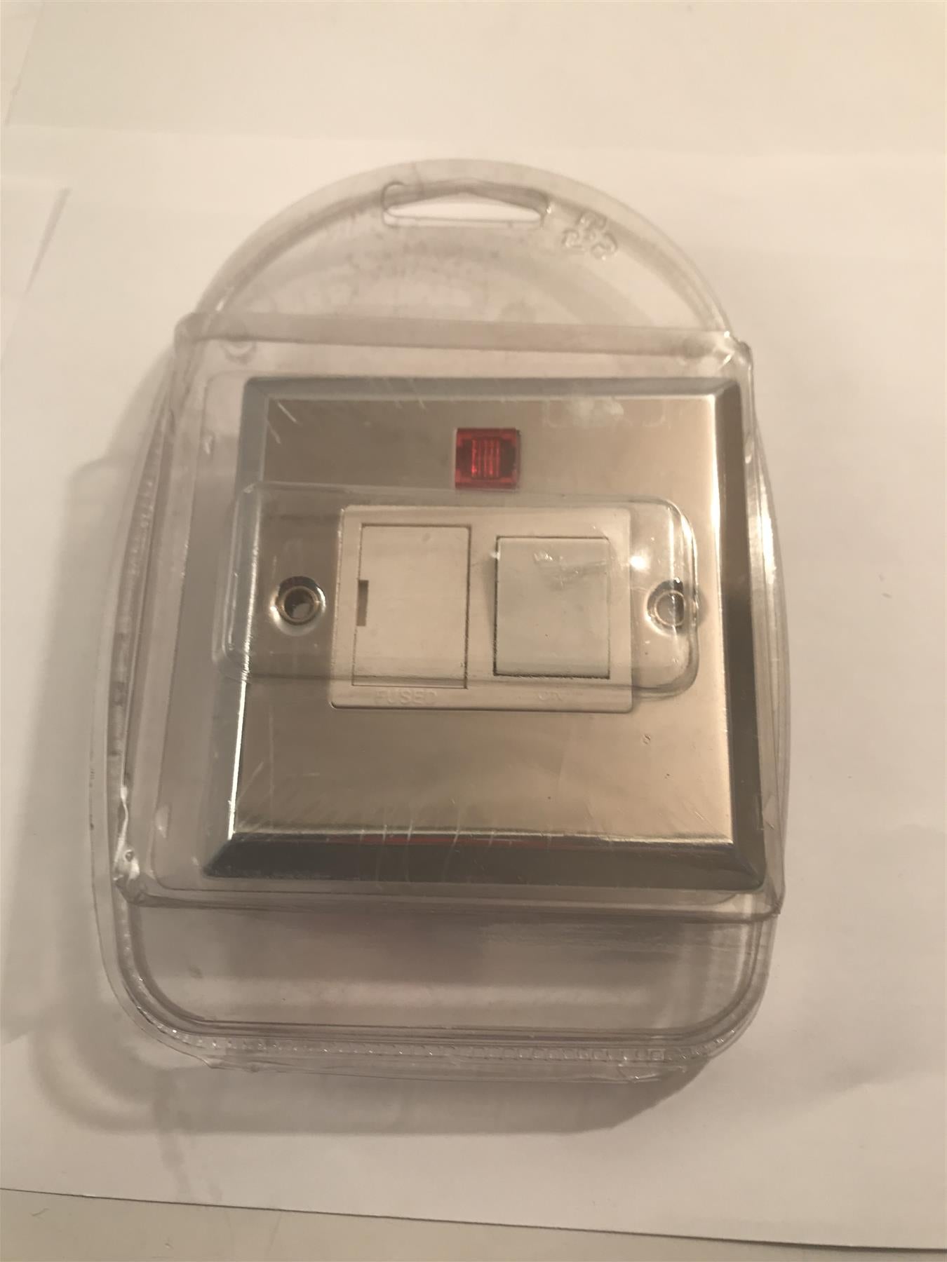 Specialist Switched Fused Spur Unit with Neon Polished Chrome  SEC12W